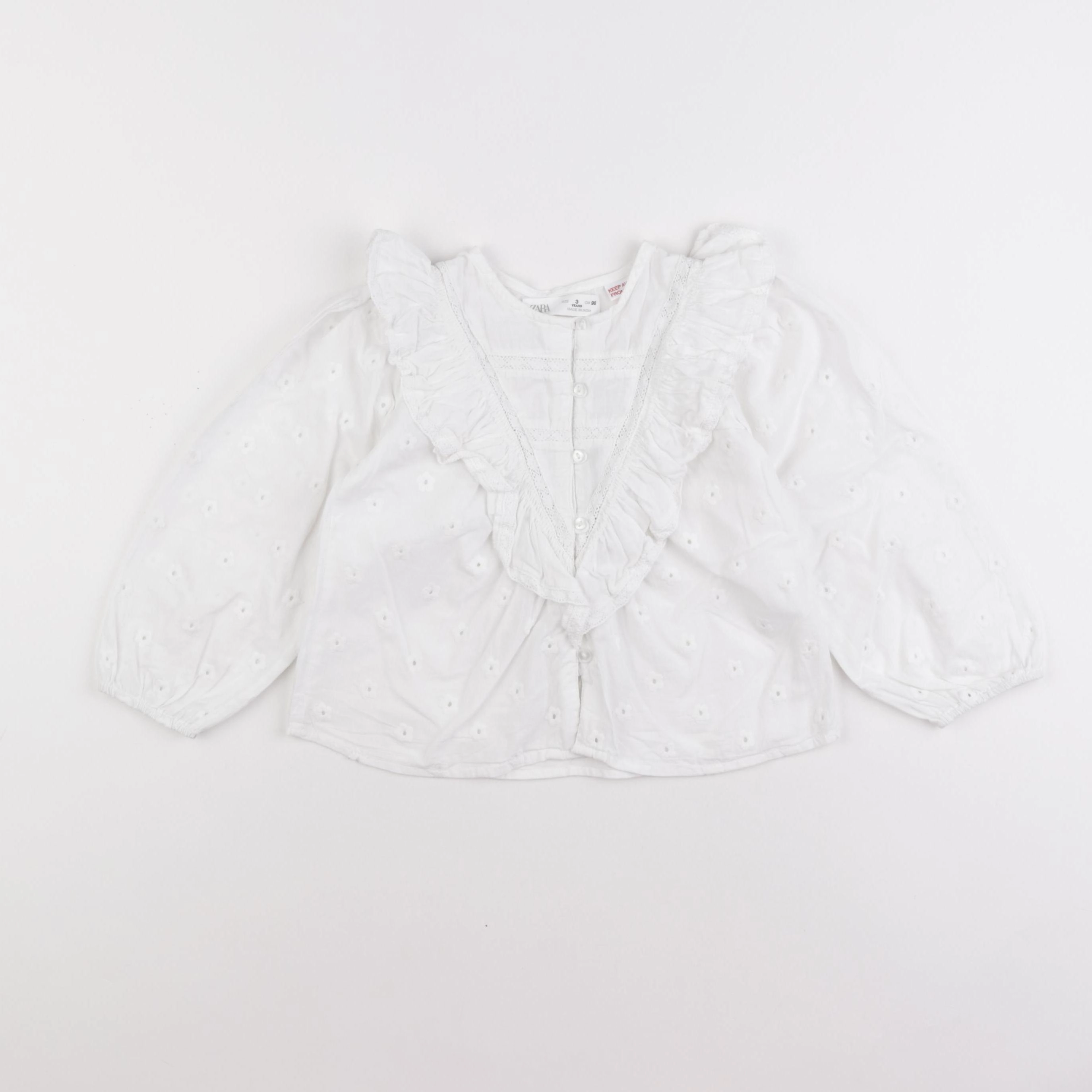 Zara - blouse blanc - 3 ans