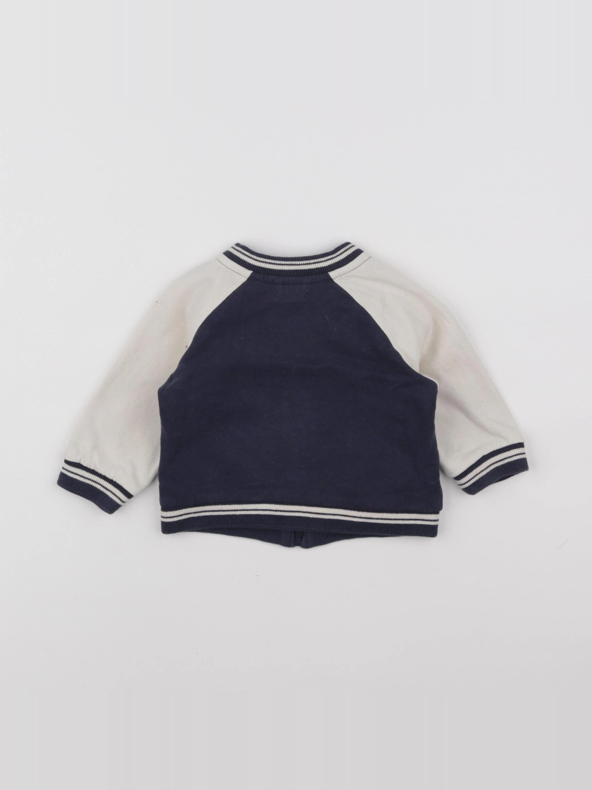 Vertbaudet - sweat bleu - 9 mois