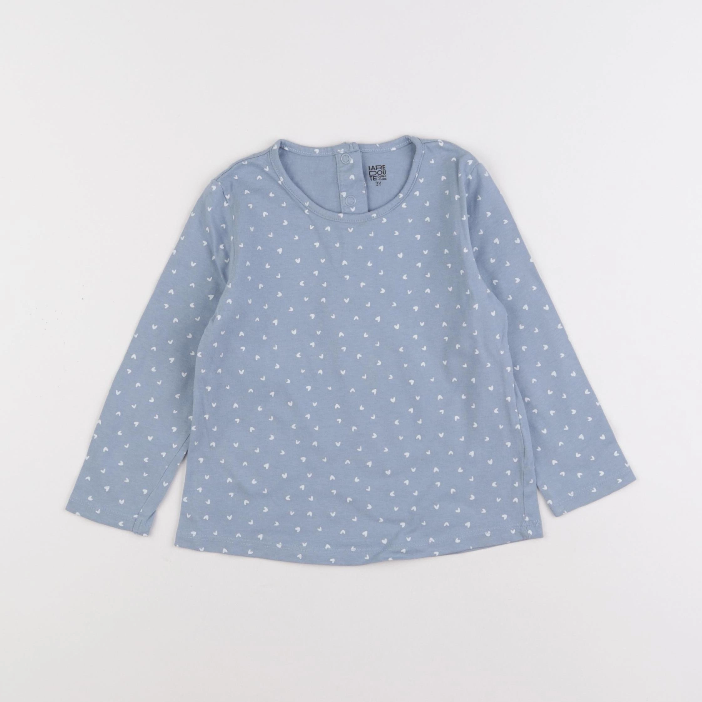 La Redoute - tee-shirt bleu - 3 ans
