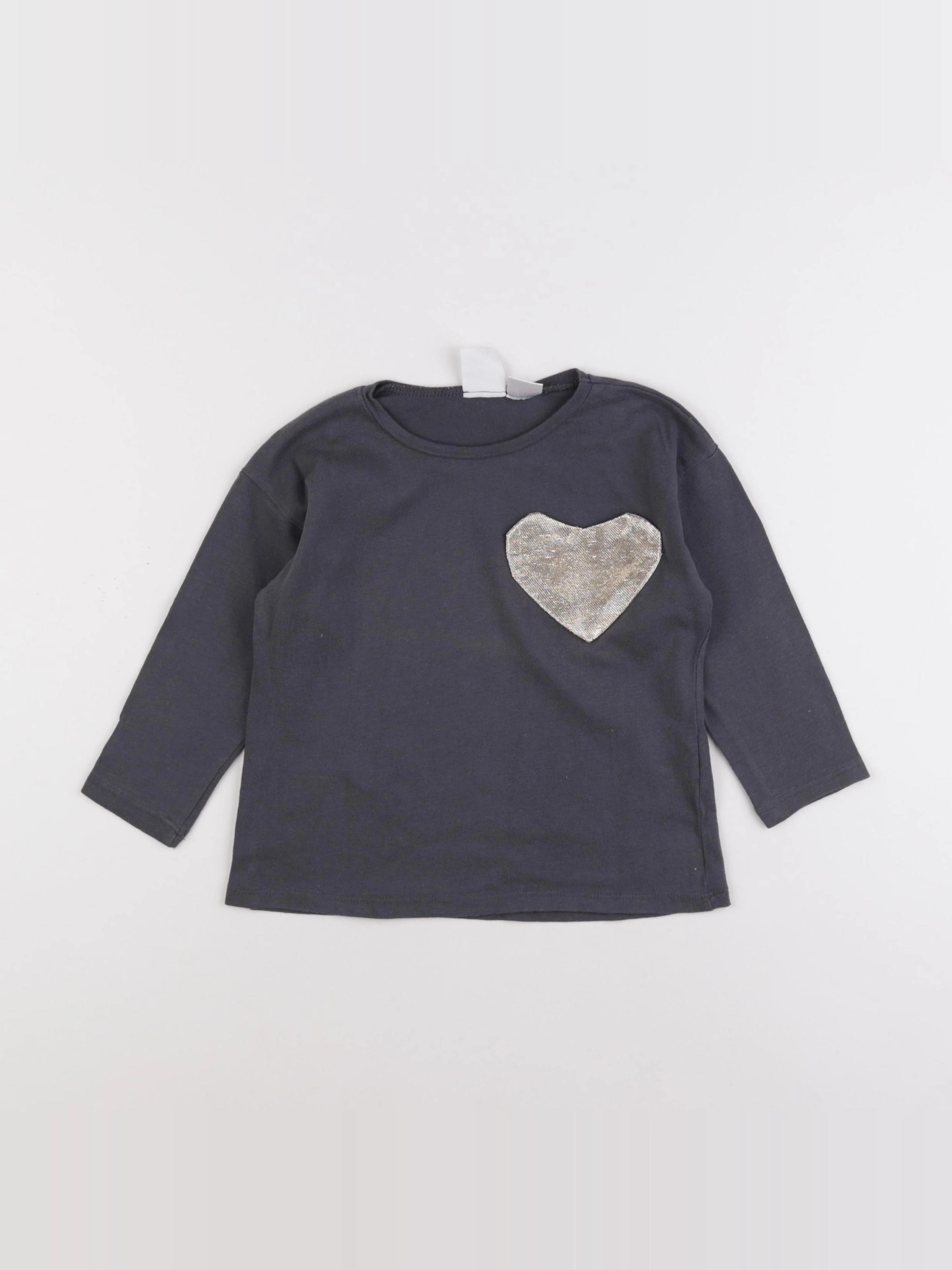 Zara - tee-shirt gris - 18/24 mois