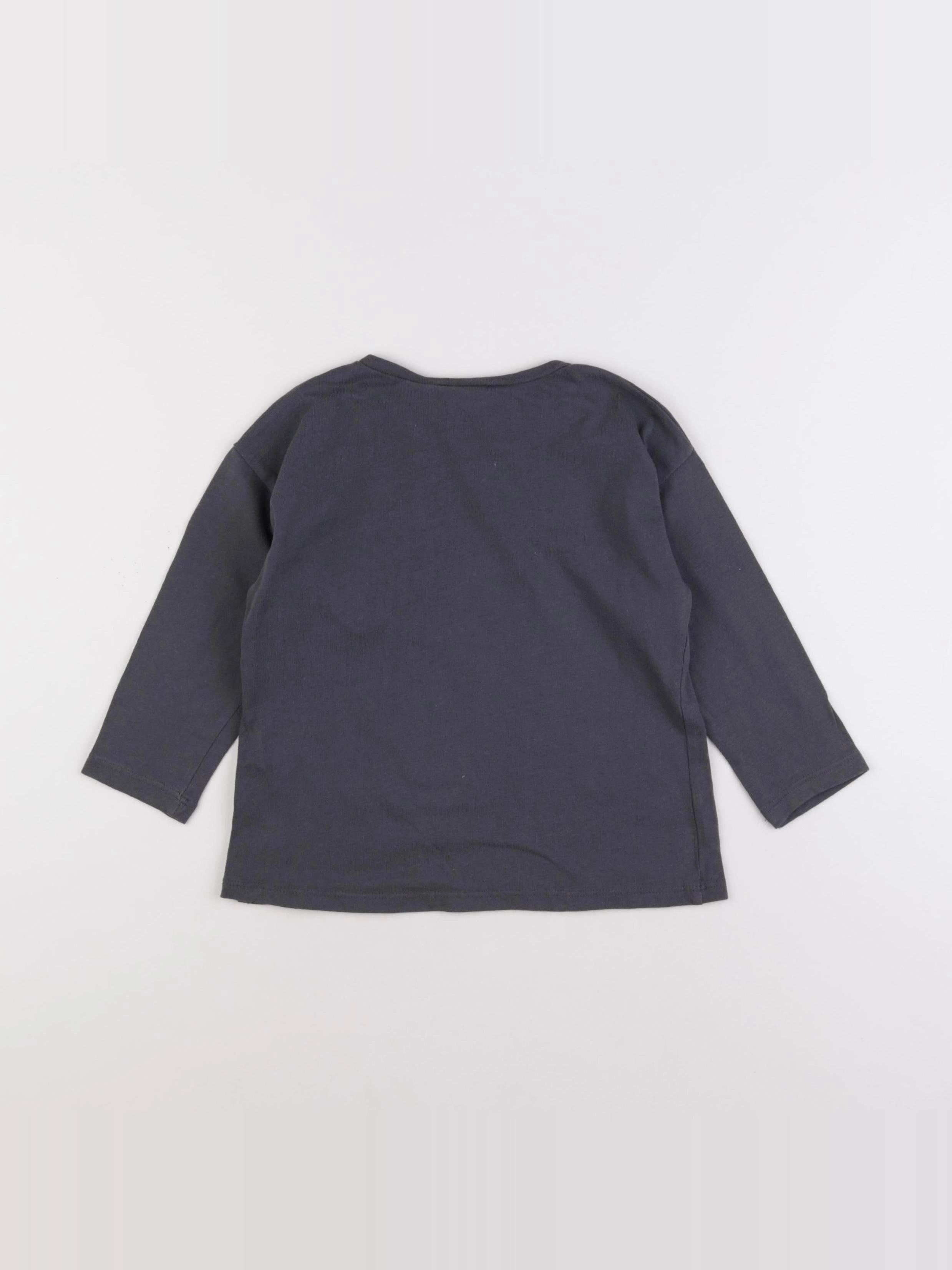 Zara - tee-shirt gris - 18/24 mois