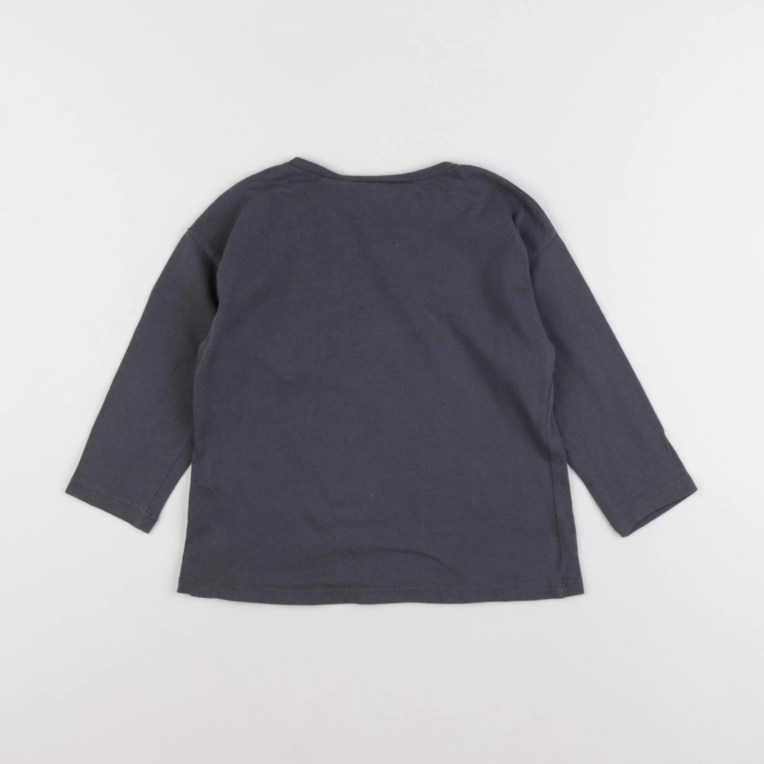 Zara - tee-shirt gris - 18/24 mois