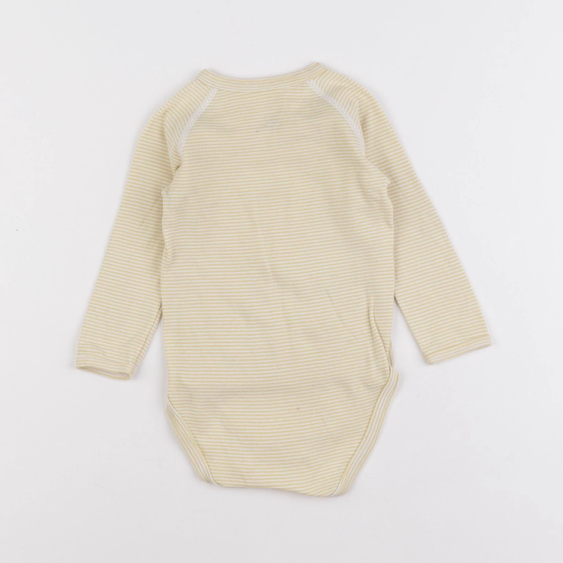 Petit Bateau - body jaune - 12 mois