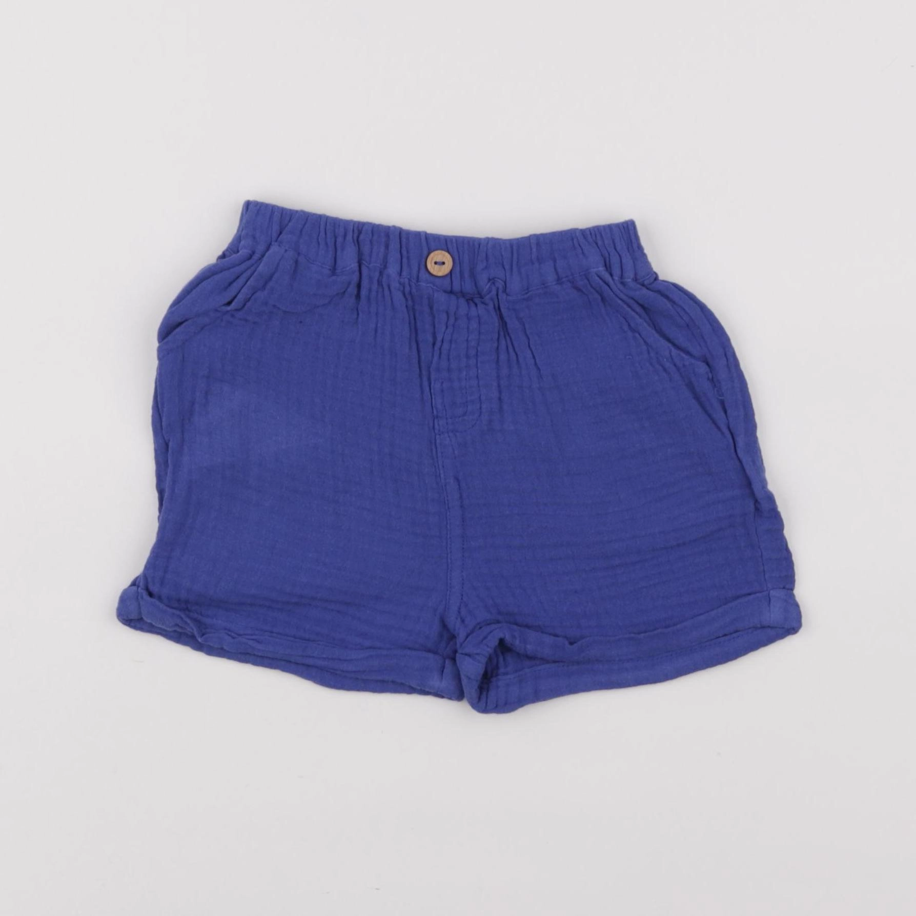 Vertbaudet - short bleu - 24 mois