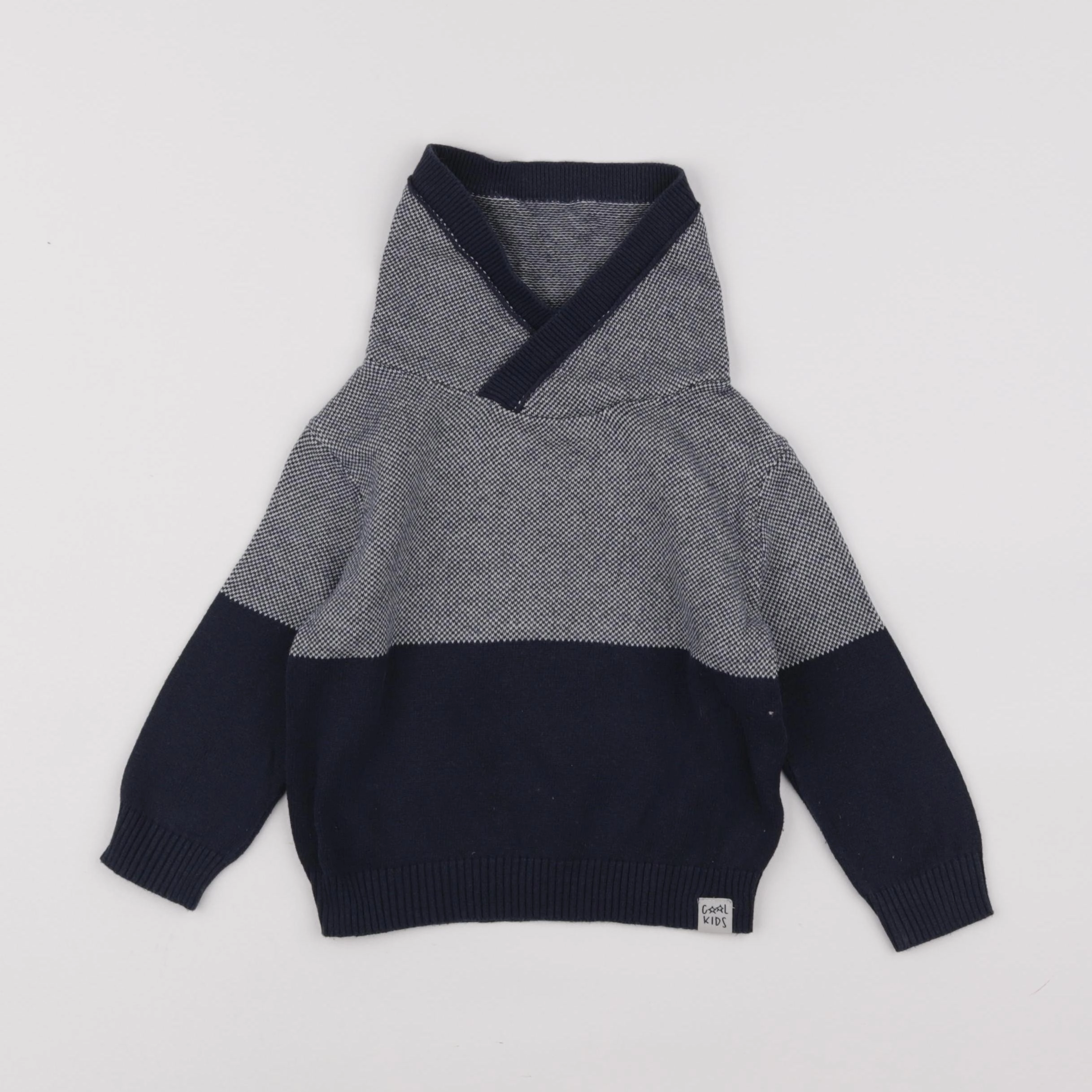 Vertbaudet - pull bleu - 2 ans