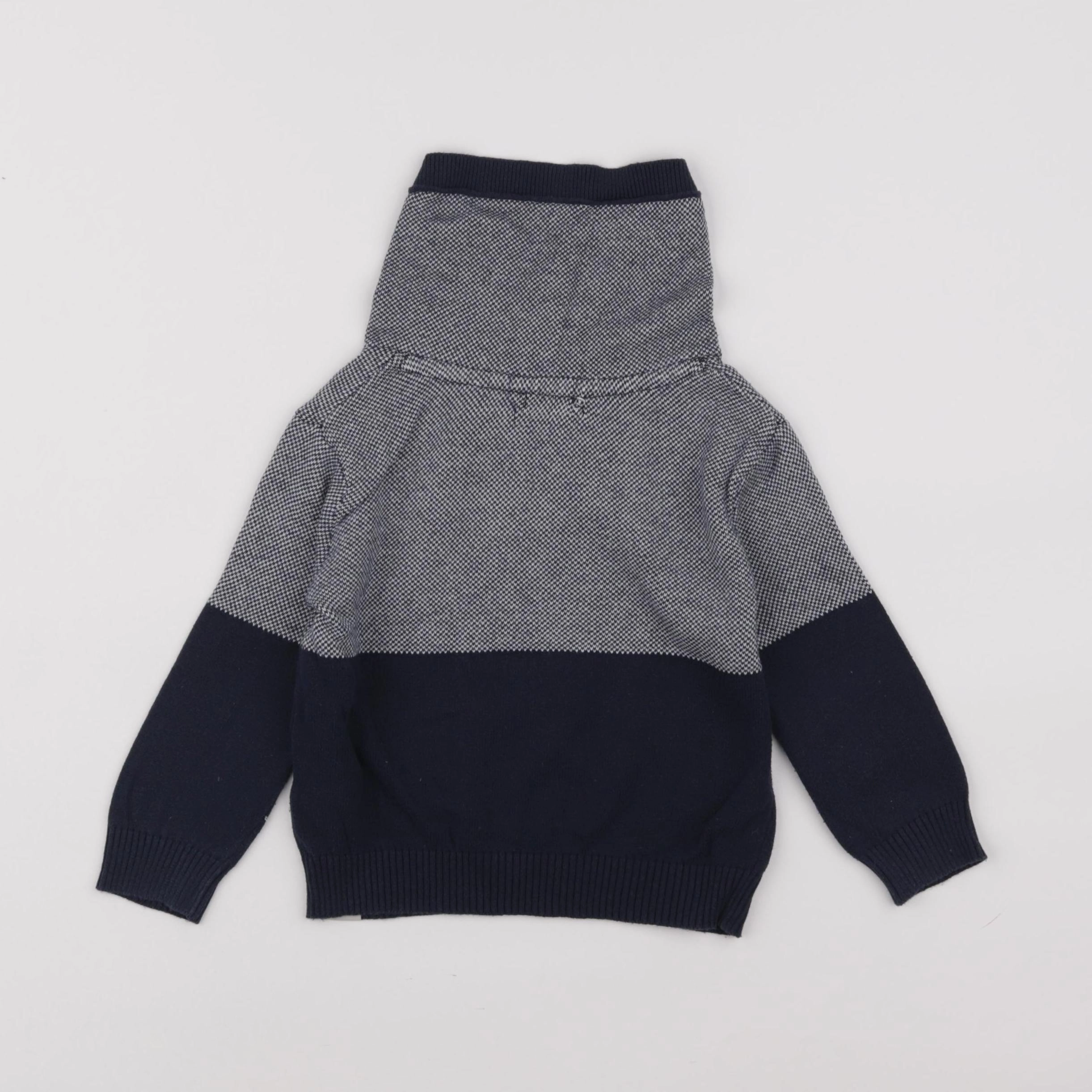 Vertbaudet - pull bleu - 2 ans