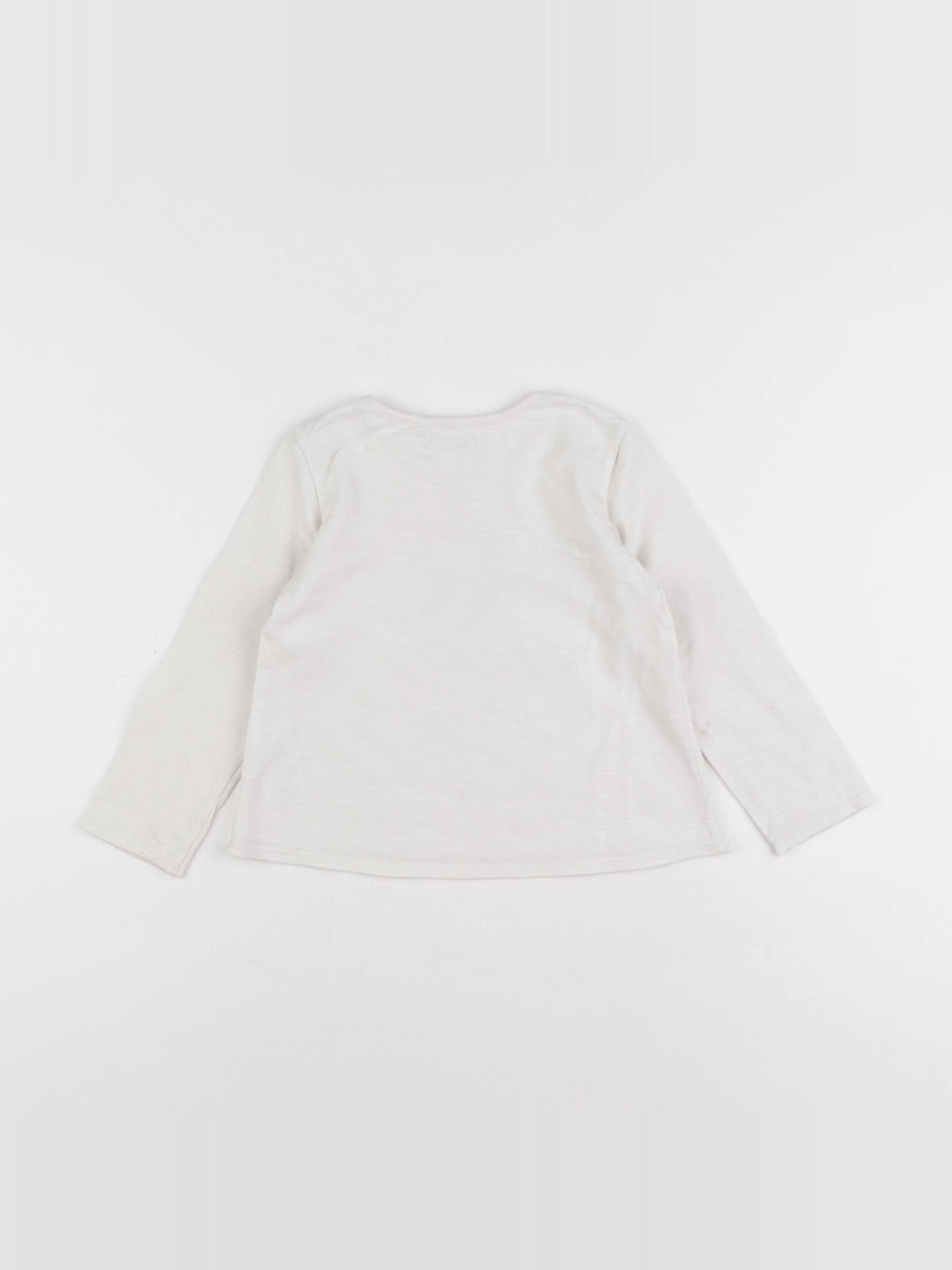 IKKS - tee-shirt beige - 3 ans