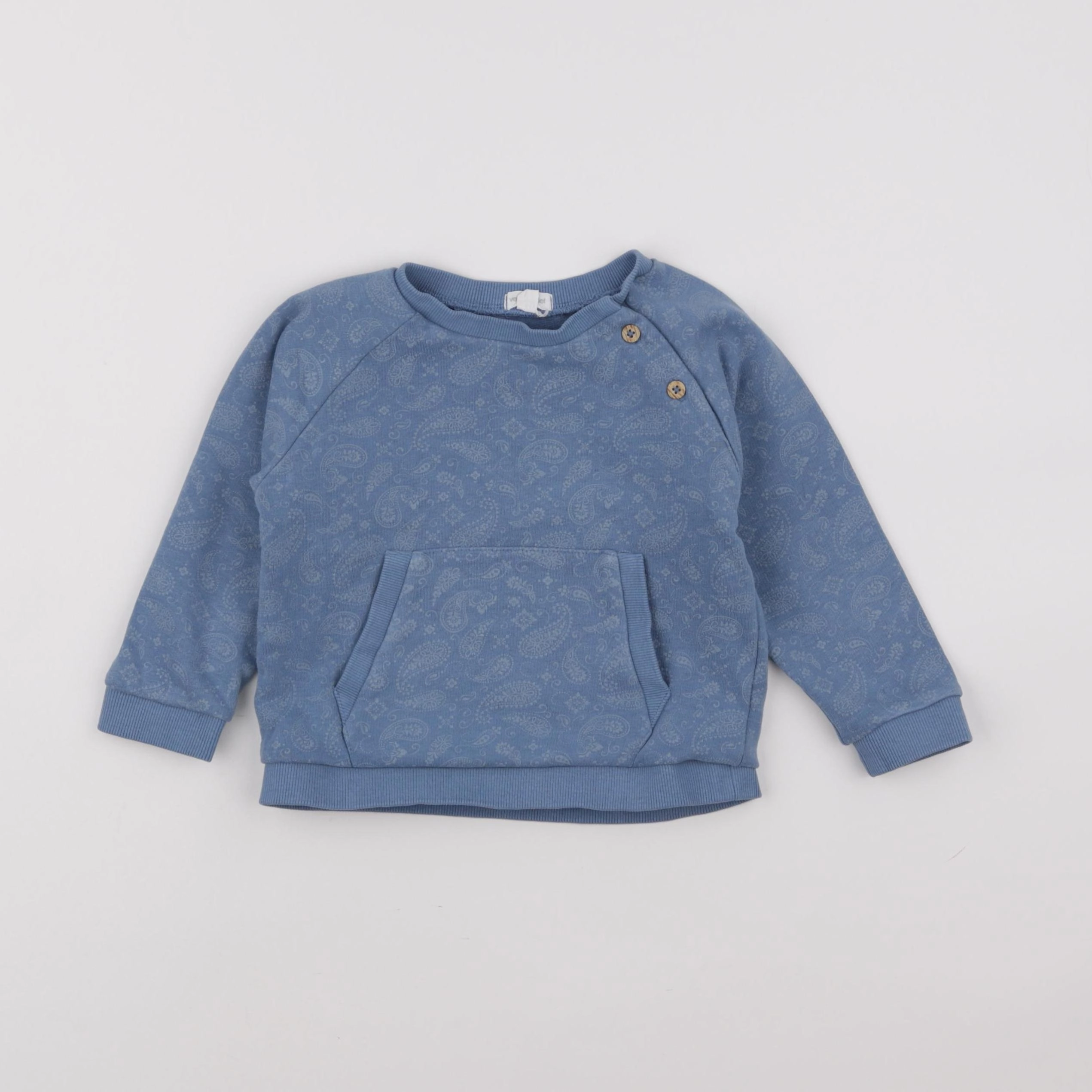Vertbaudet - sweat bleu - 2 ans