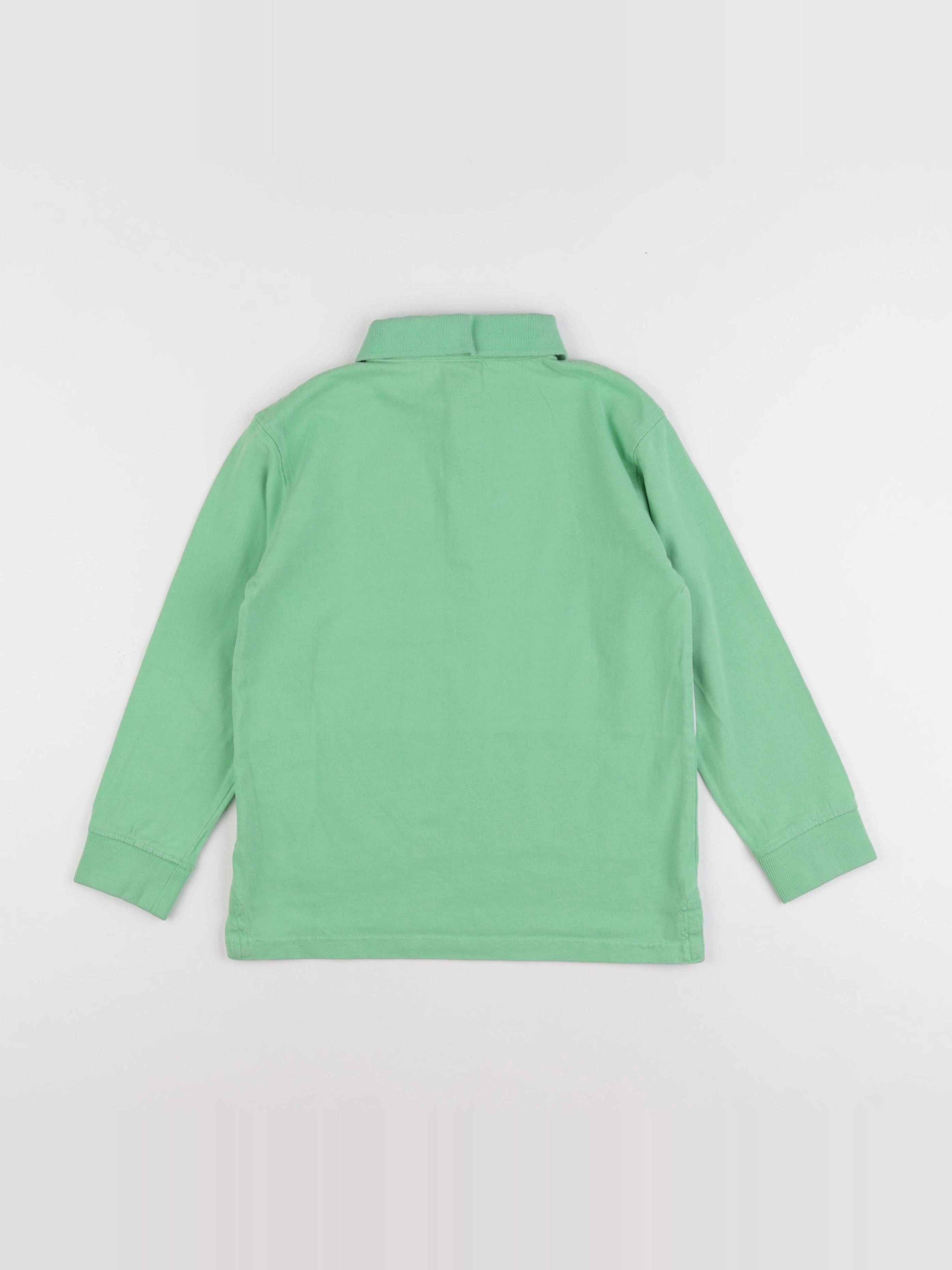 Vertbaudet - polo vert - 8 ans