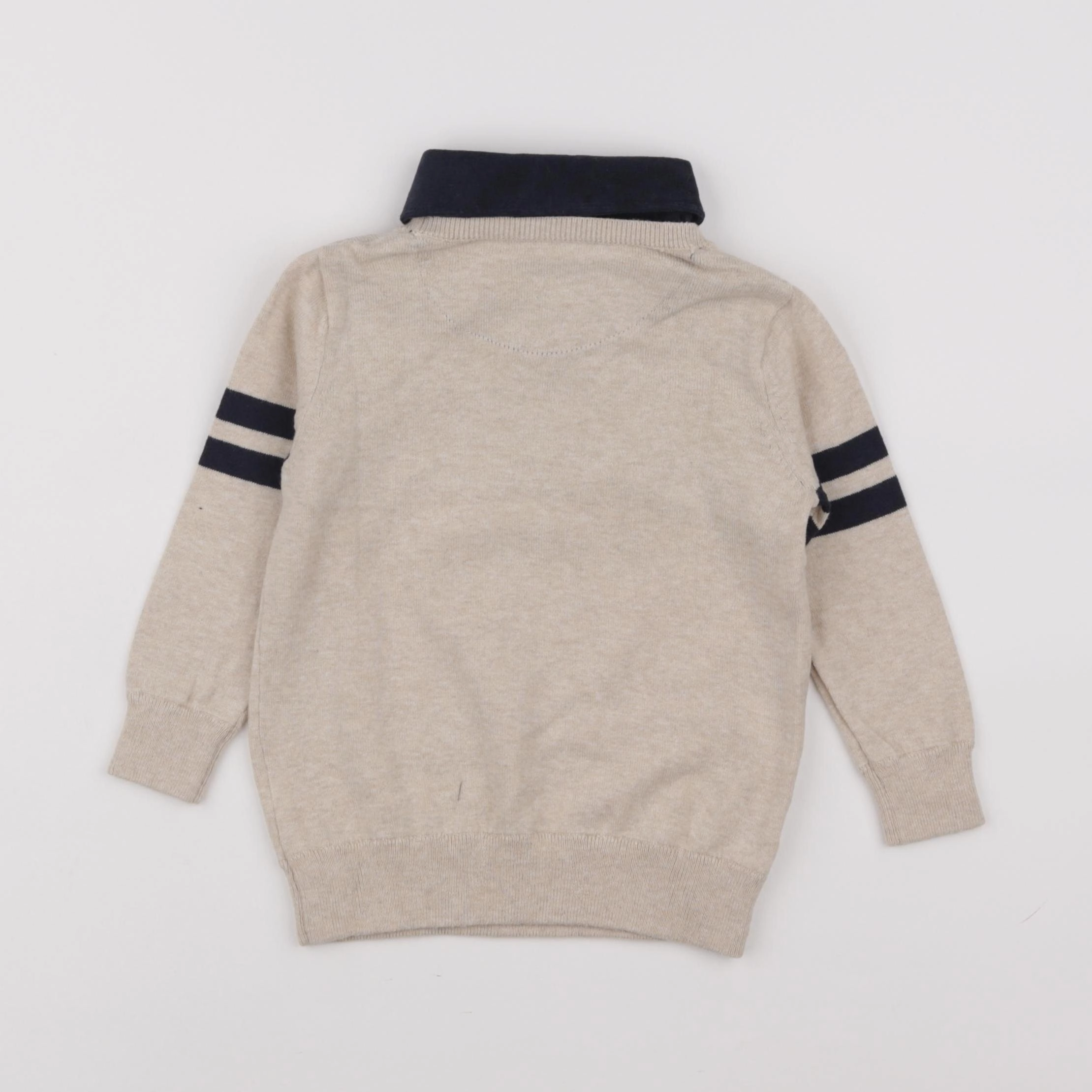 Vertbaudet - pull beige - 2 ans