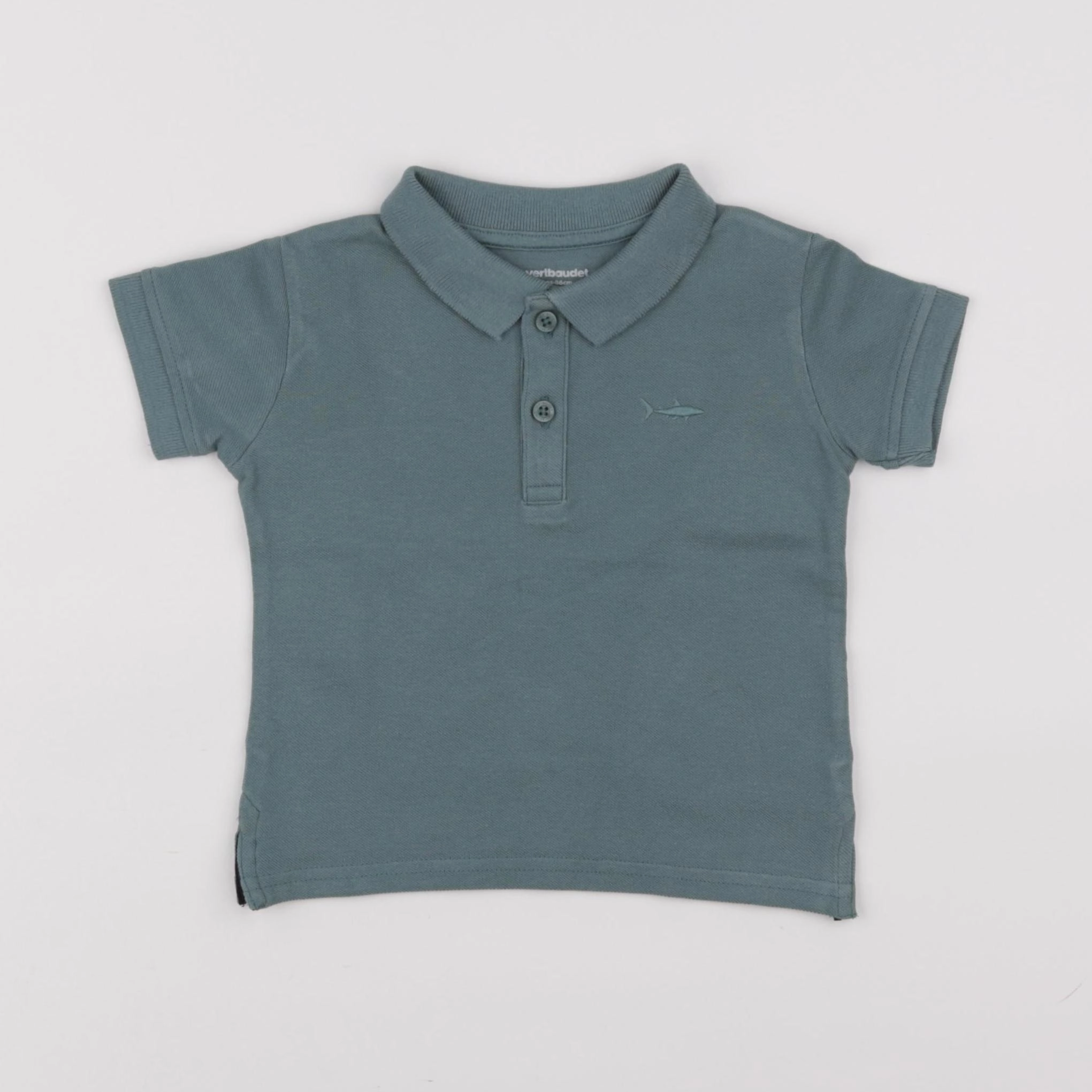 Vertbaudet - polo vert - 2 ans