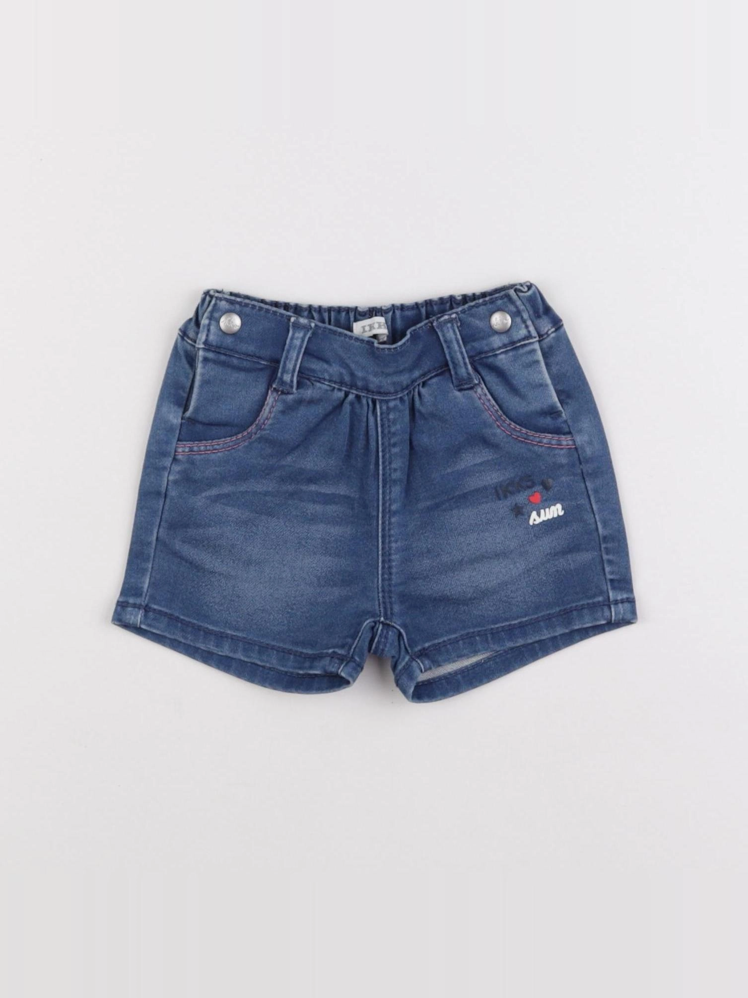 IKKS - short bleu - 12 mois