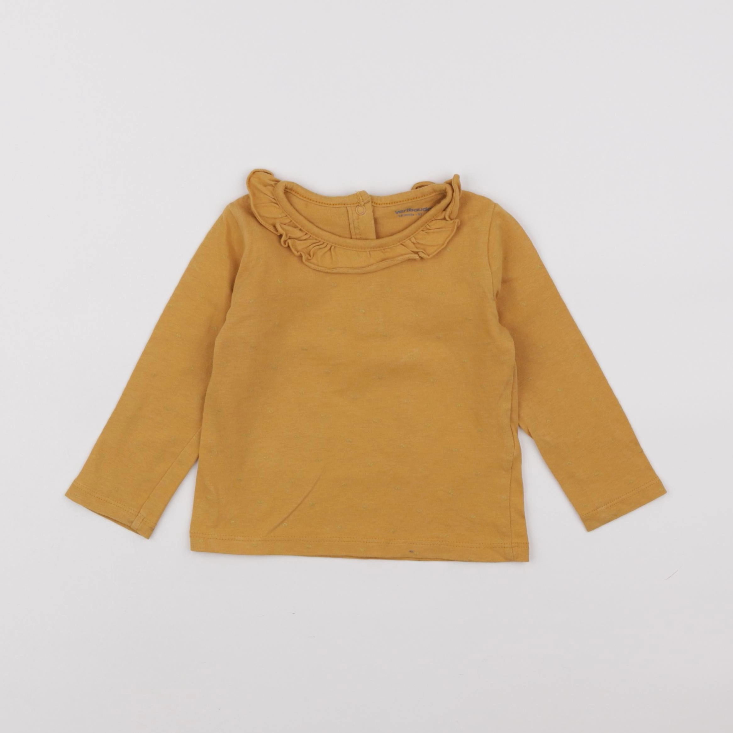 Vertbaudet - tee-shirt jaune - 18 mois