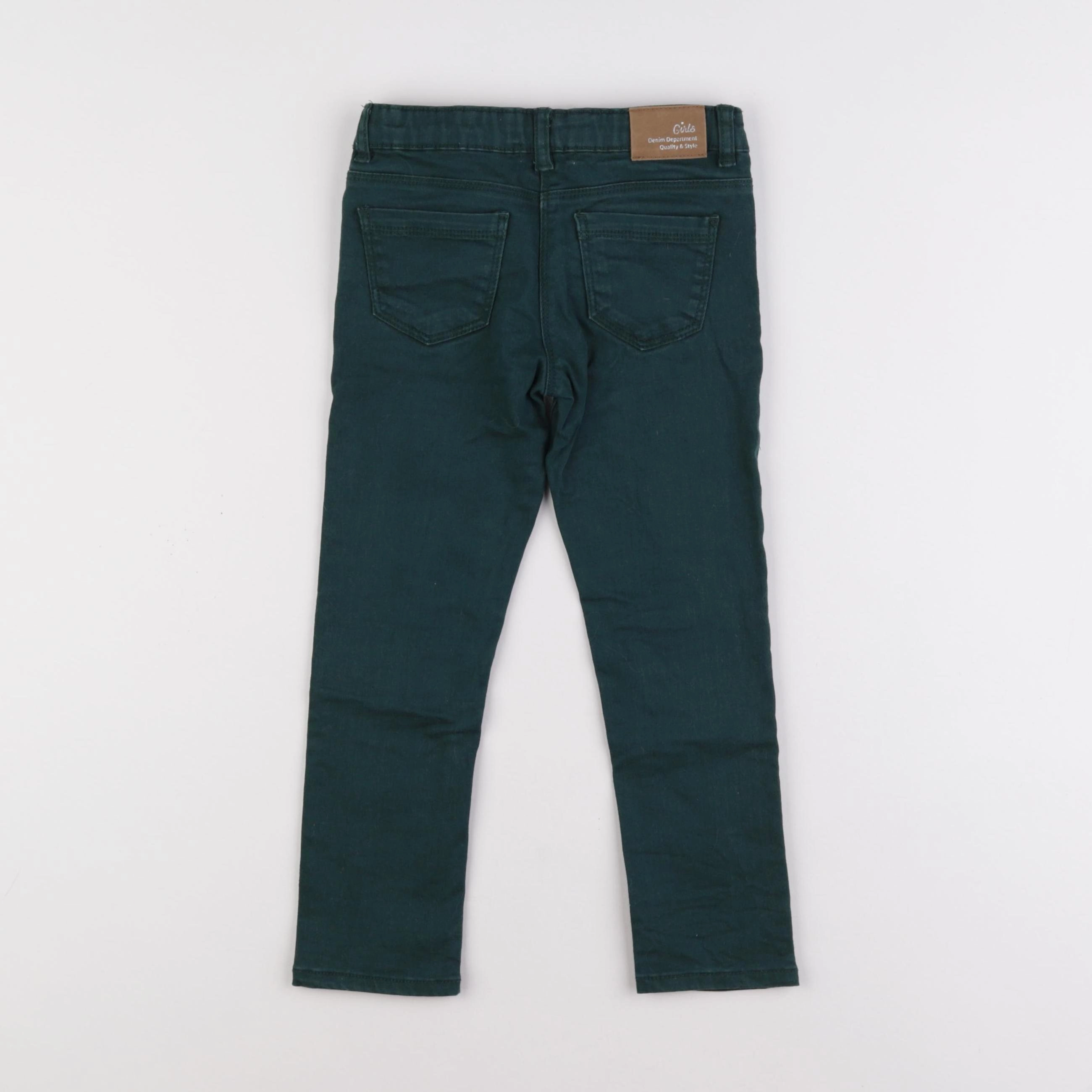 Vertbaudet - pantalon vert - 4 ans