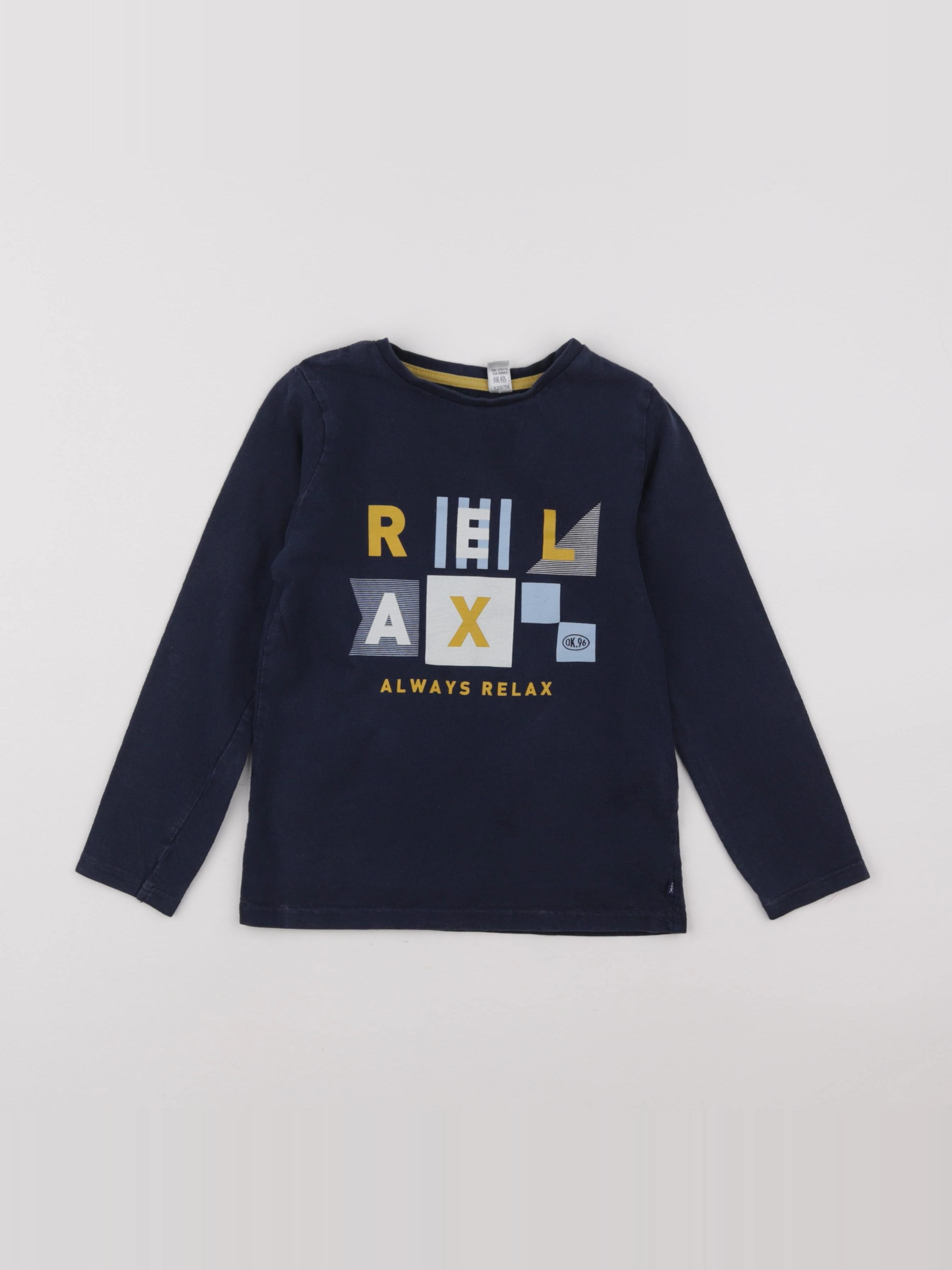 Okaidi - tee-shirt bleu - 6 ans