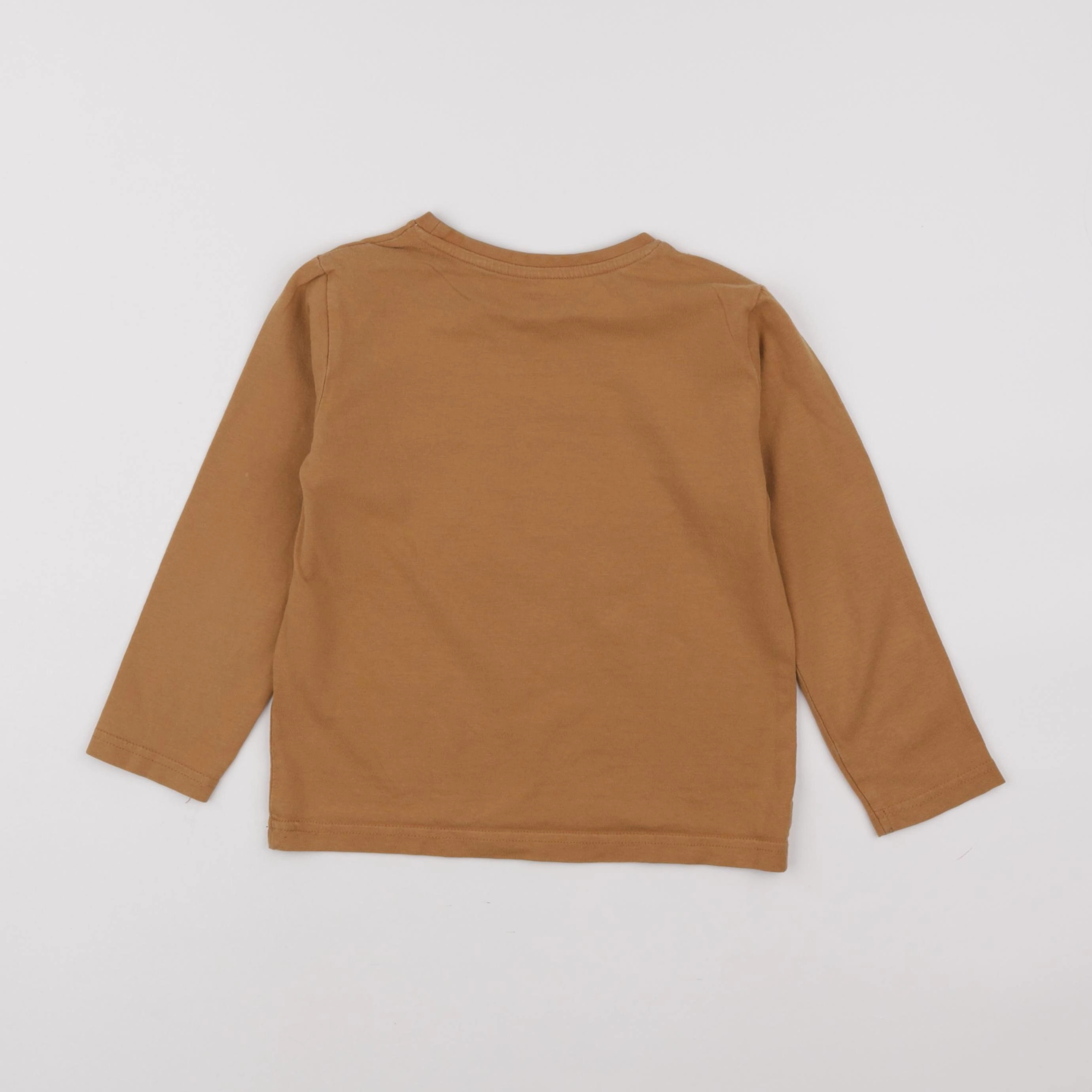 Vertbaudet - tee-shirt marron - 6 ans