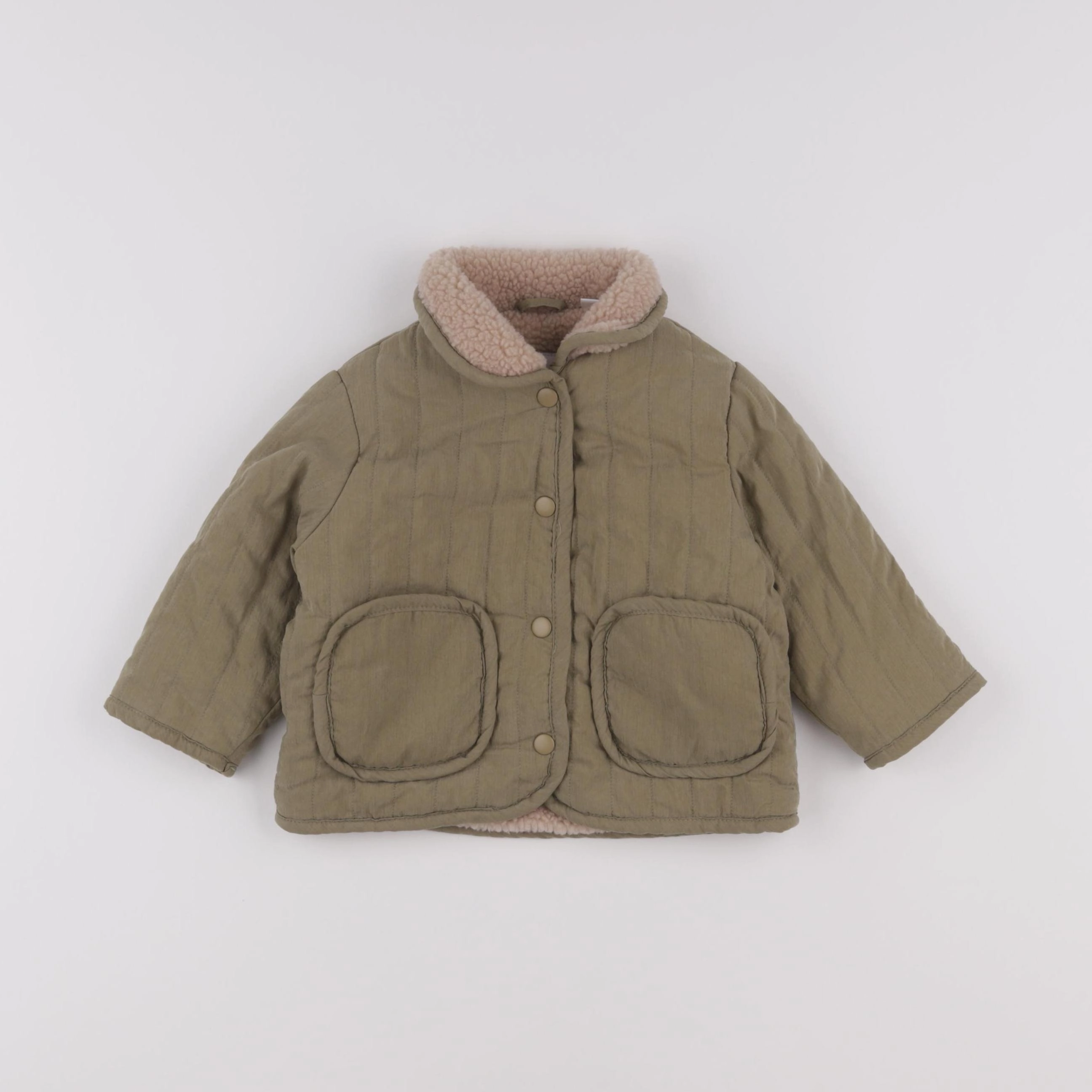 Zara - veste vert - 6/9 mois