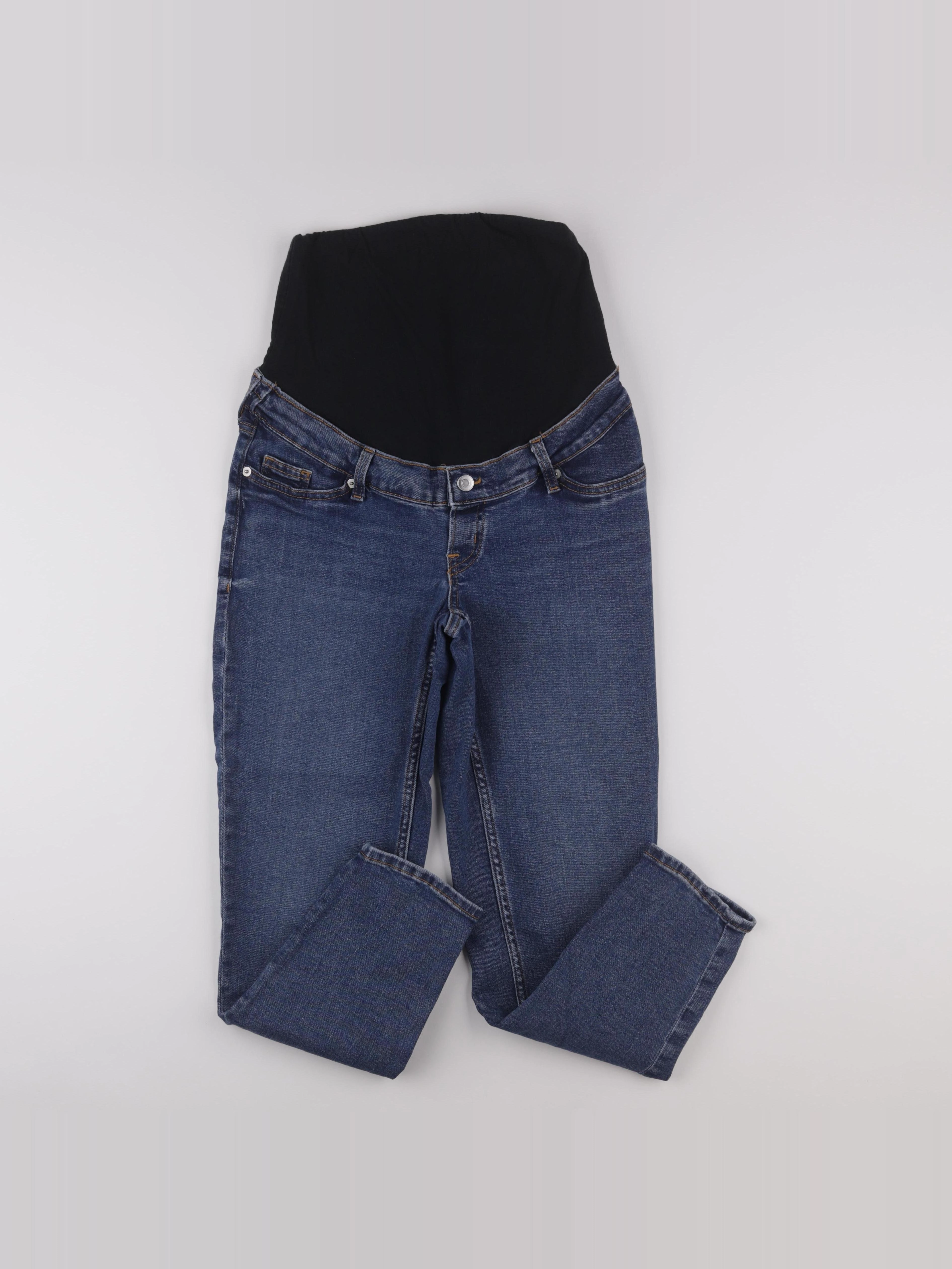 H&M - jean grossesse bleu - 36 à 38