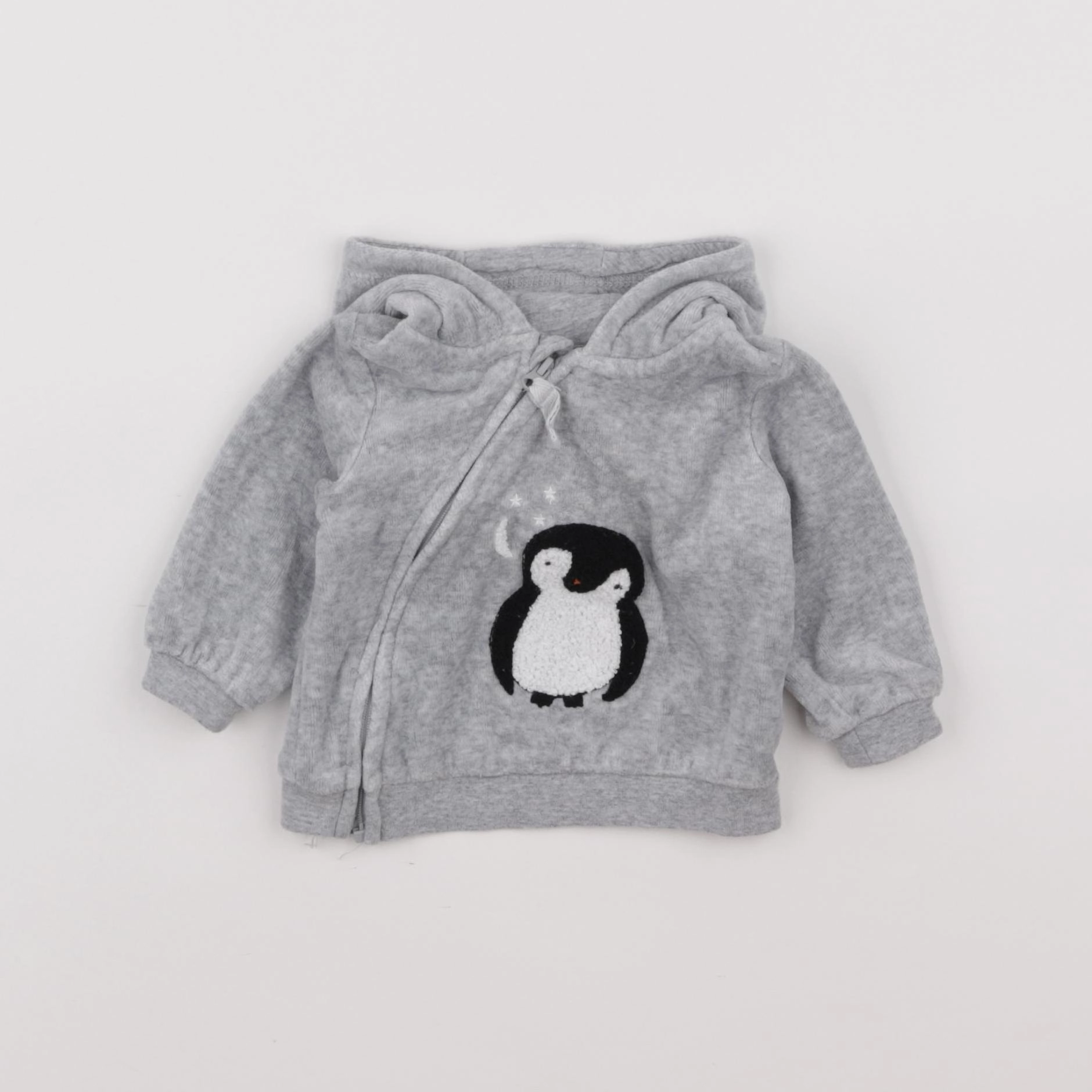 H&M - sweat gris - 1 mois
