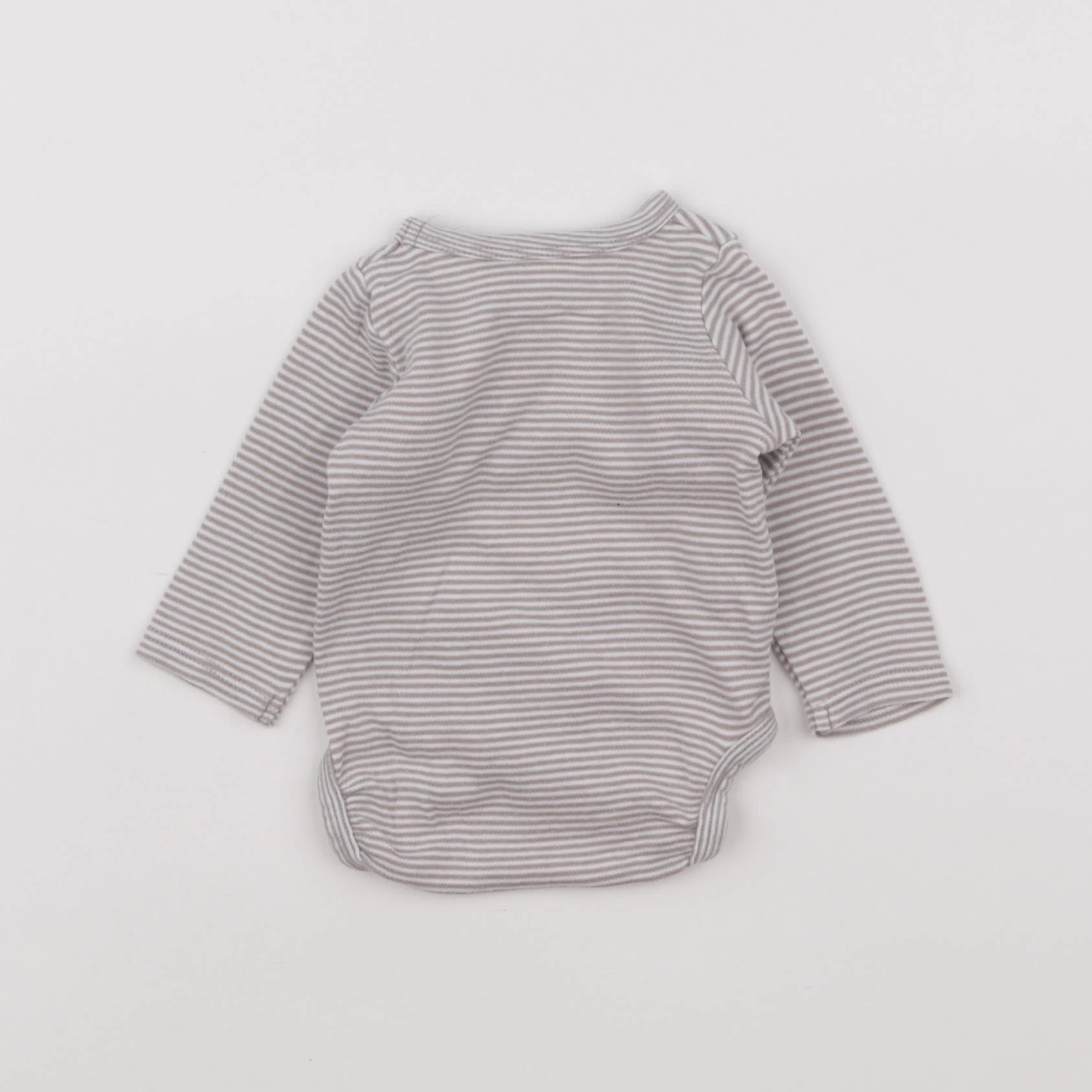 H&M - body gris - 0/1 mois