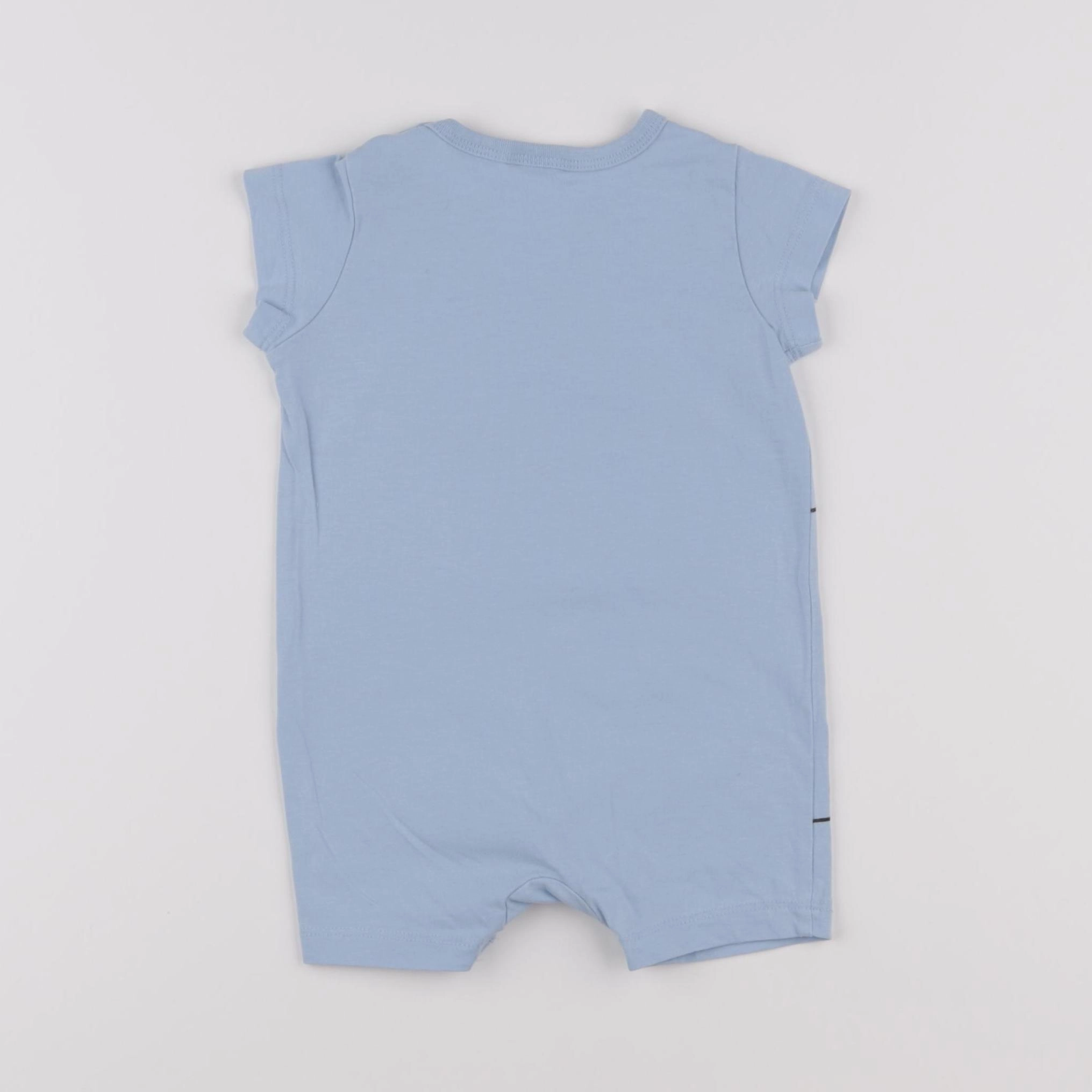 H&M - pyjama coton bleu - 3 mois