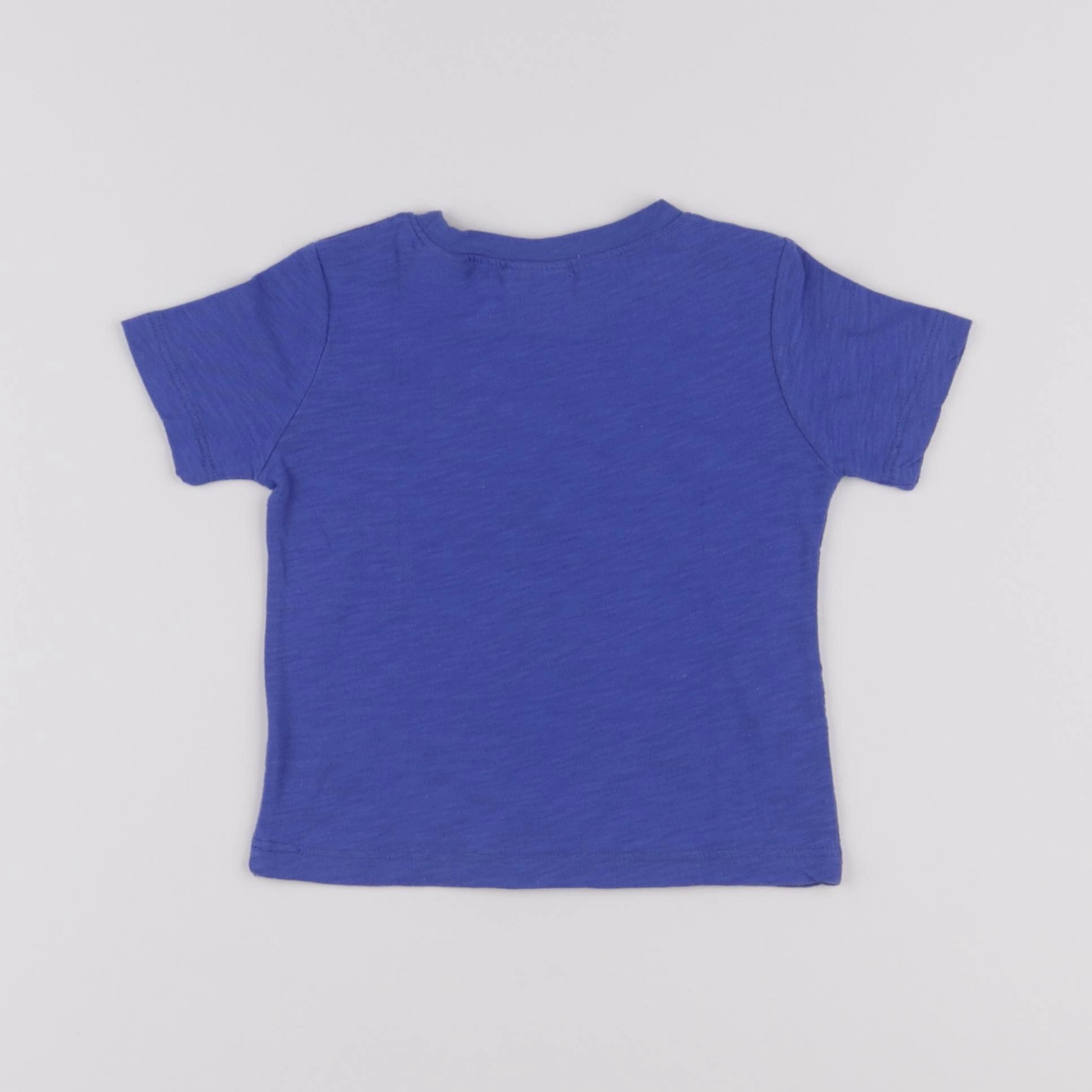 Zara - tee-shirt bleu, jaune - 3/6 mois