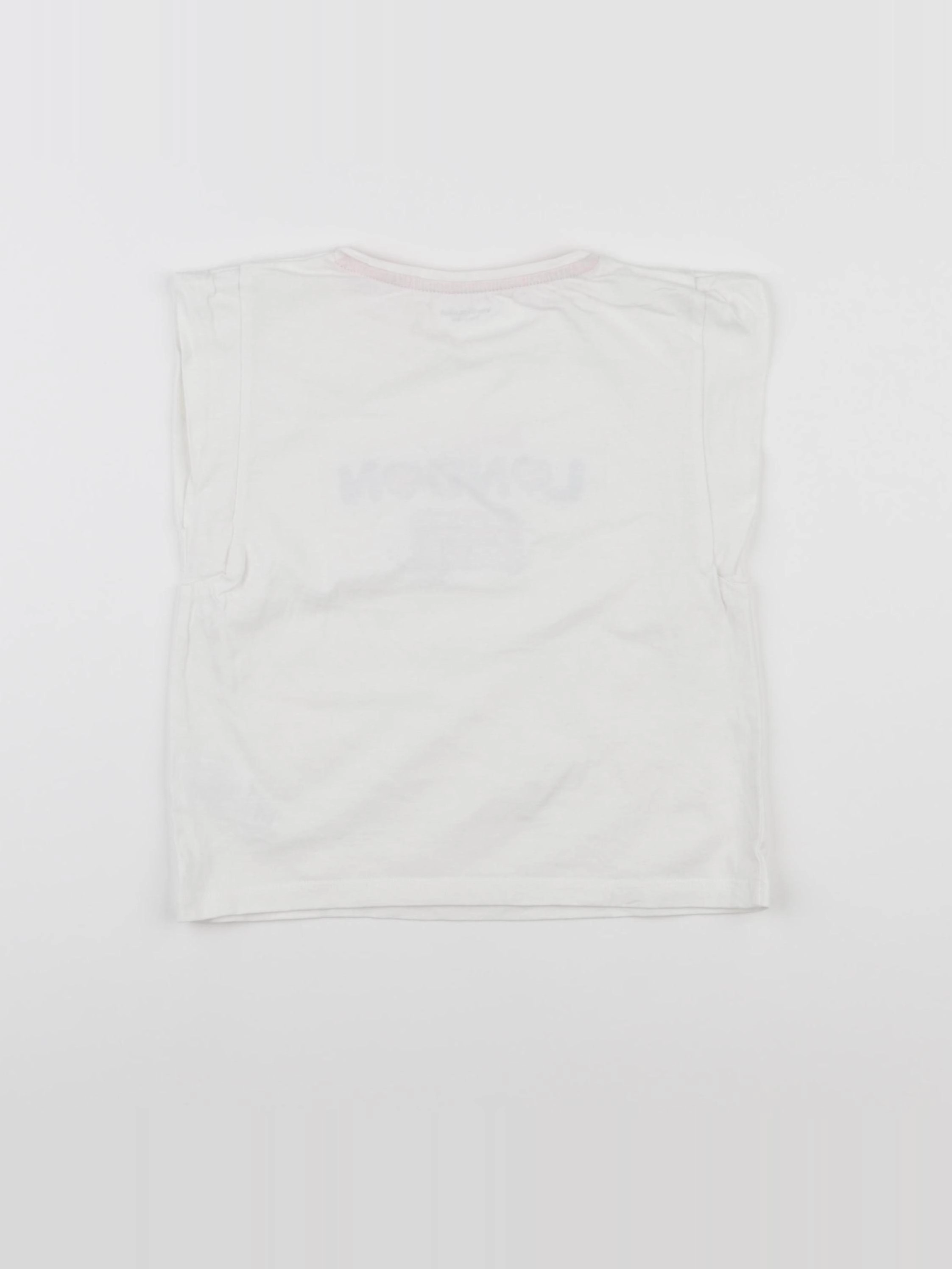 Vertbaudet - tee-shirt blanc - 5 ans