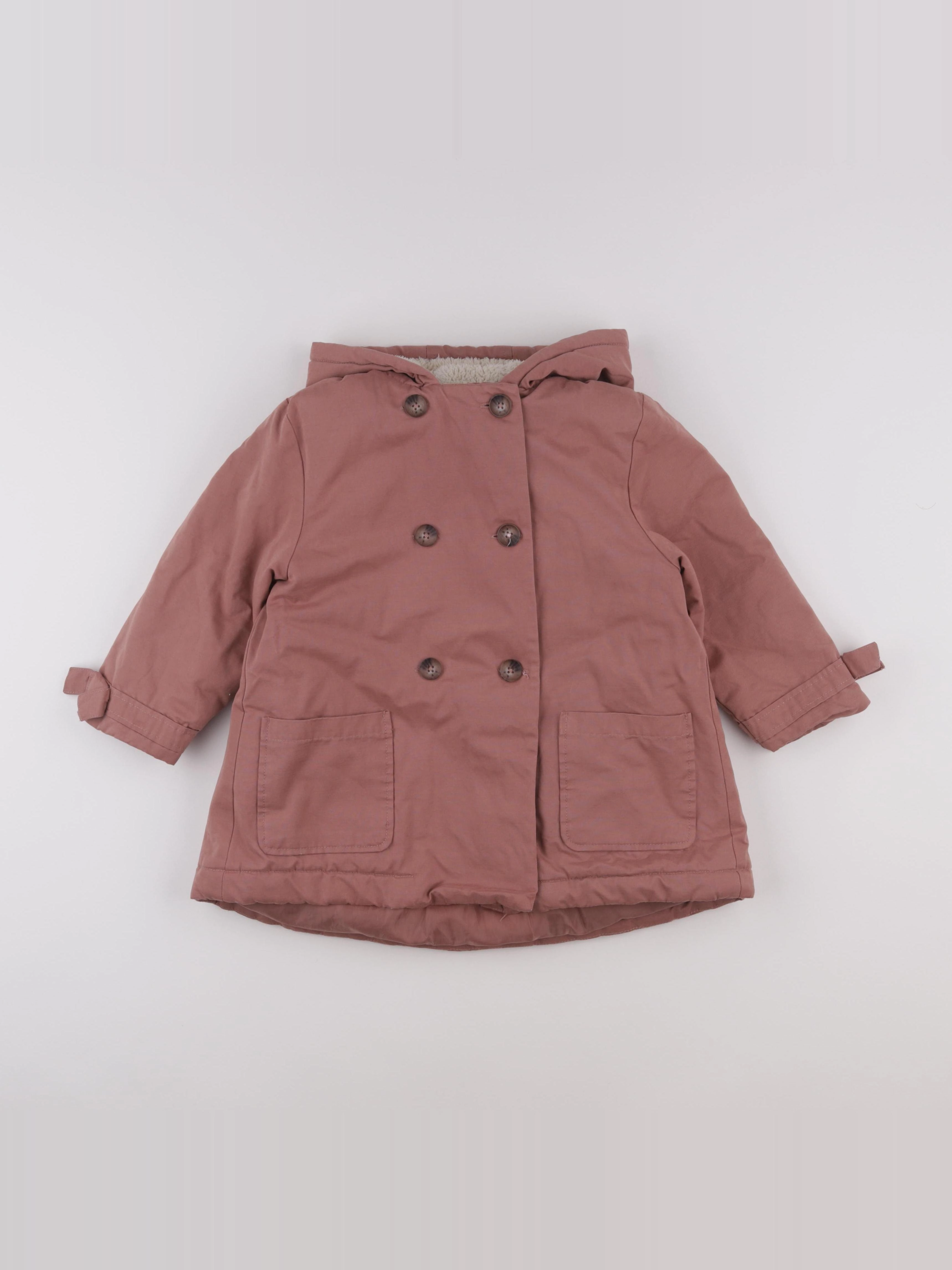 Vertbaudet - manteau rose - 6 ans