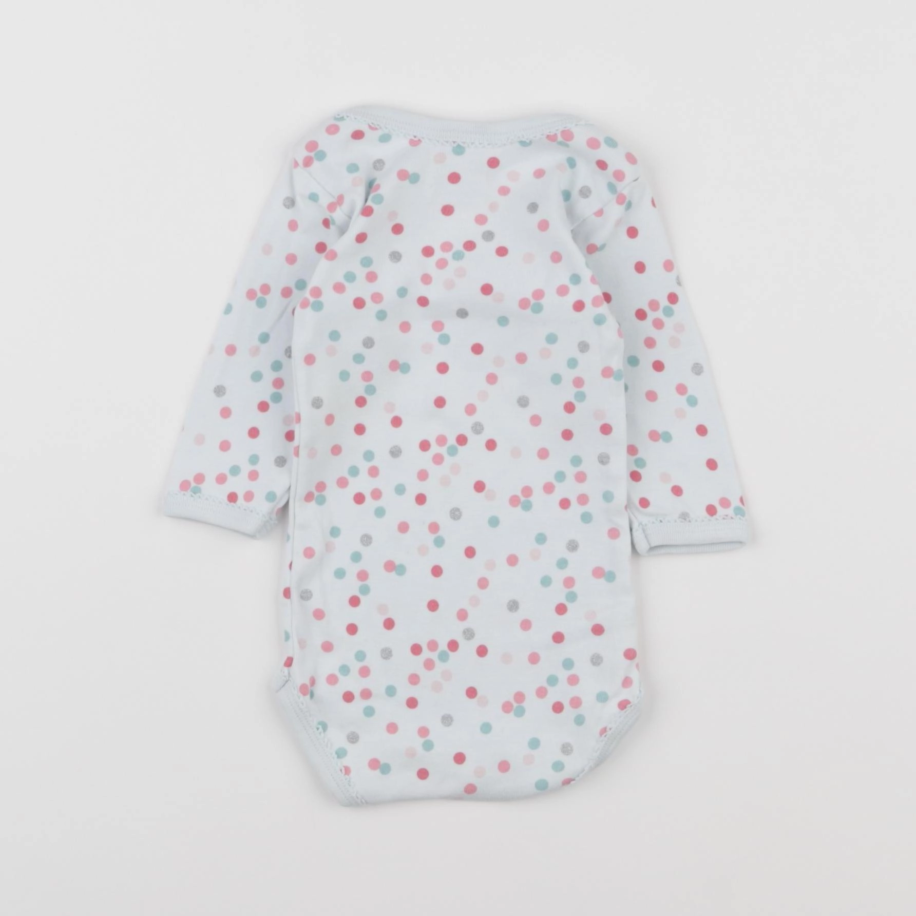 Petit Bateau - body rose, bleu - 3 mois
