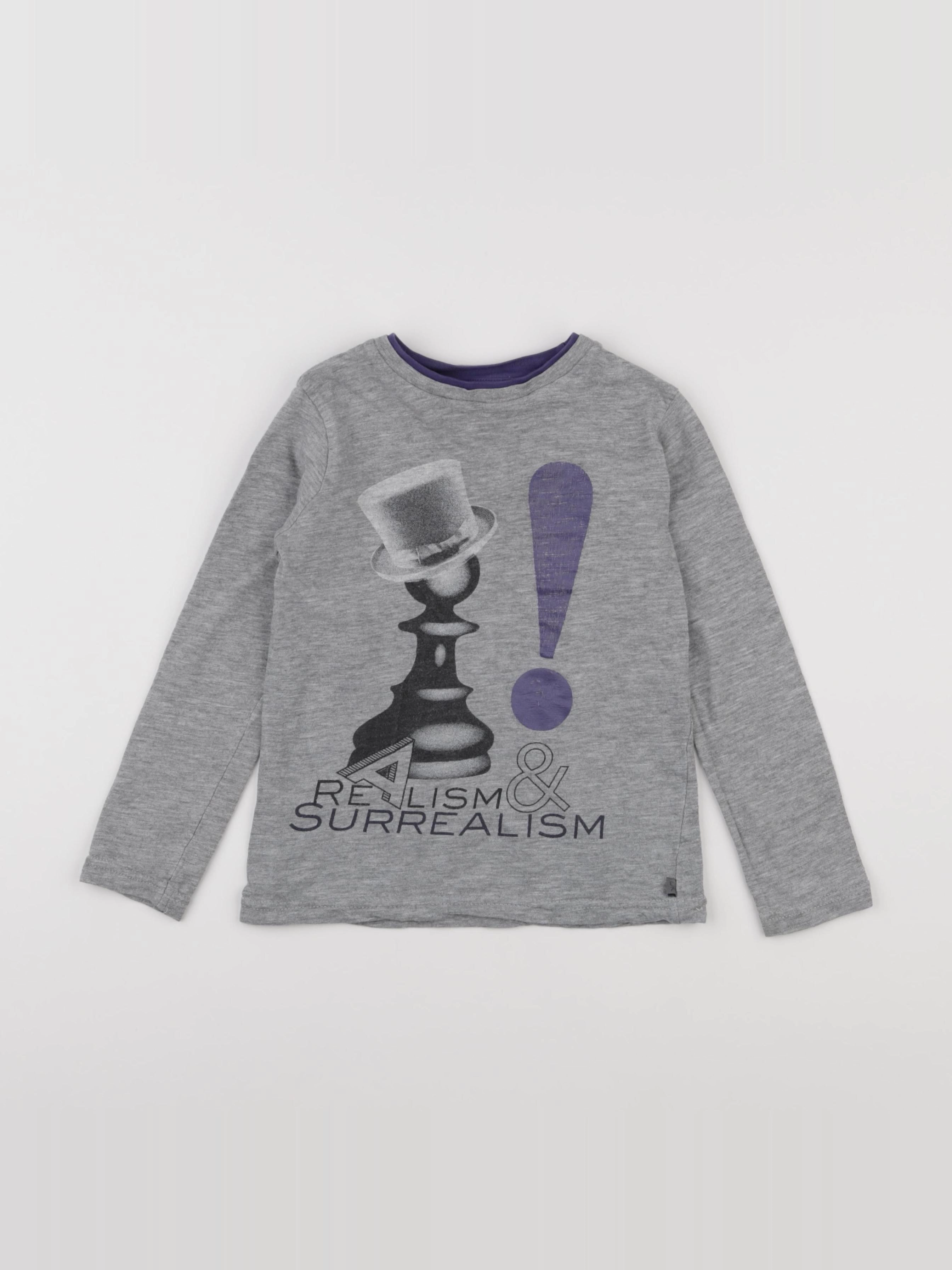 Okaidi - tee-shirt gris - 6 ans