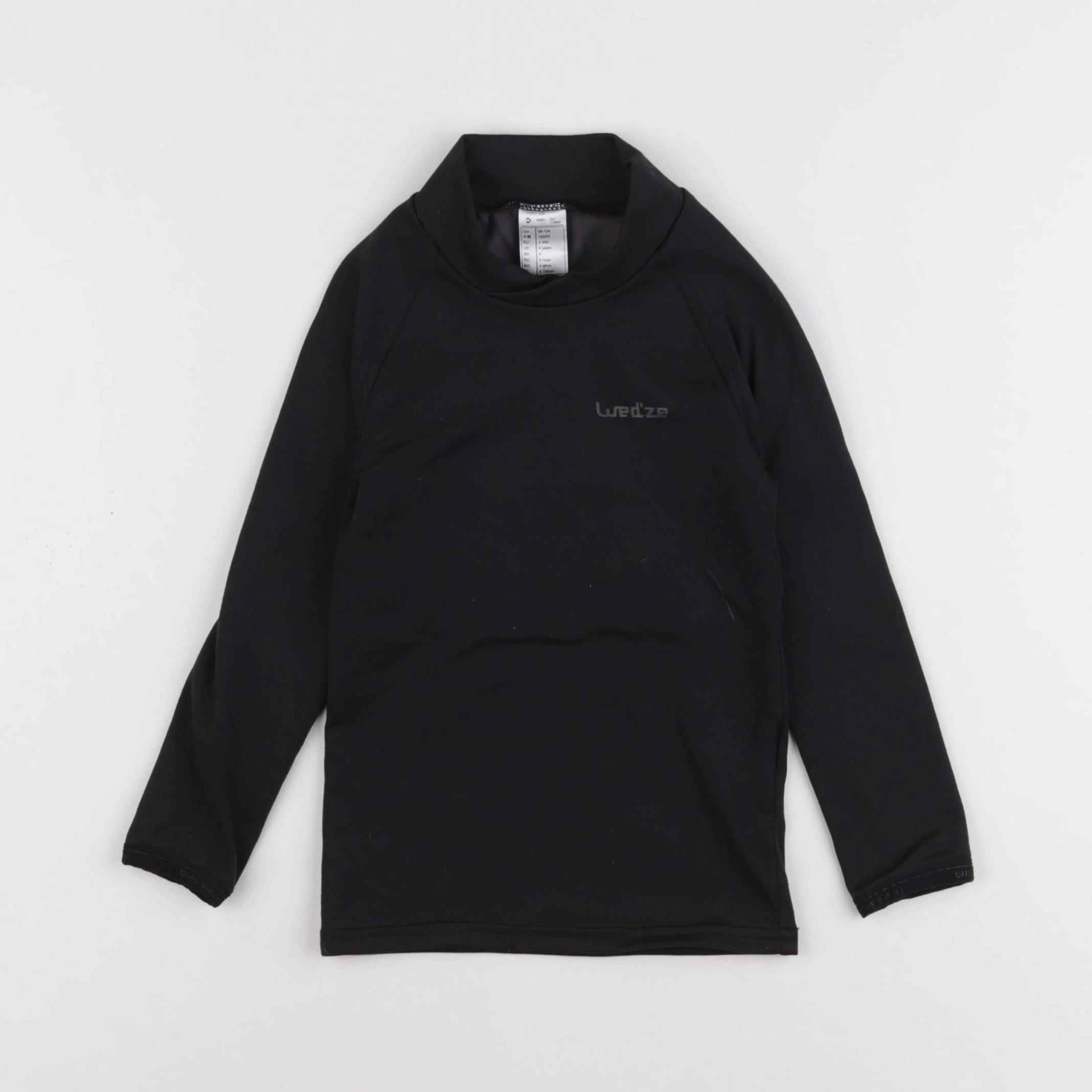 Decathlon ski - sous-pull technique noir - 4 ans