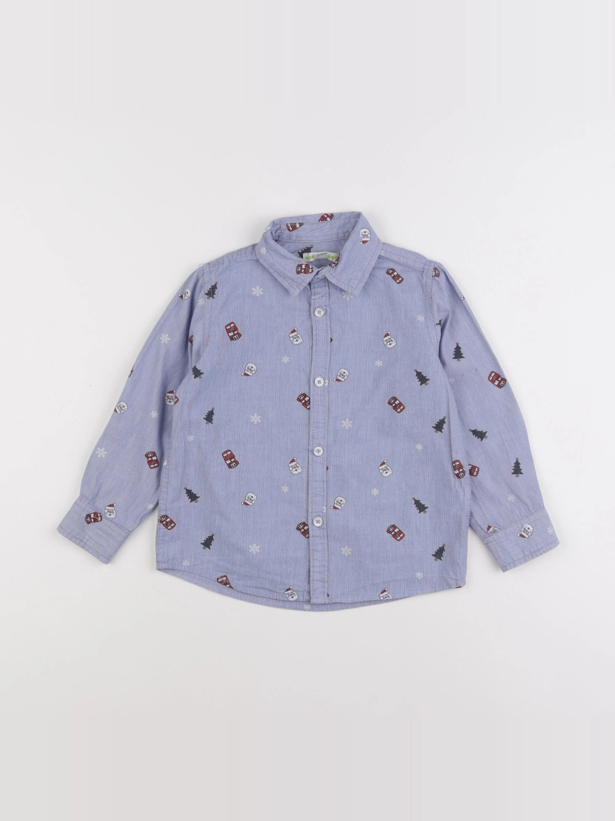Vertbaudet - chemise bleu - 4 ans