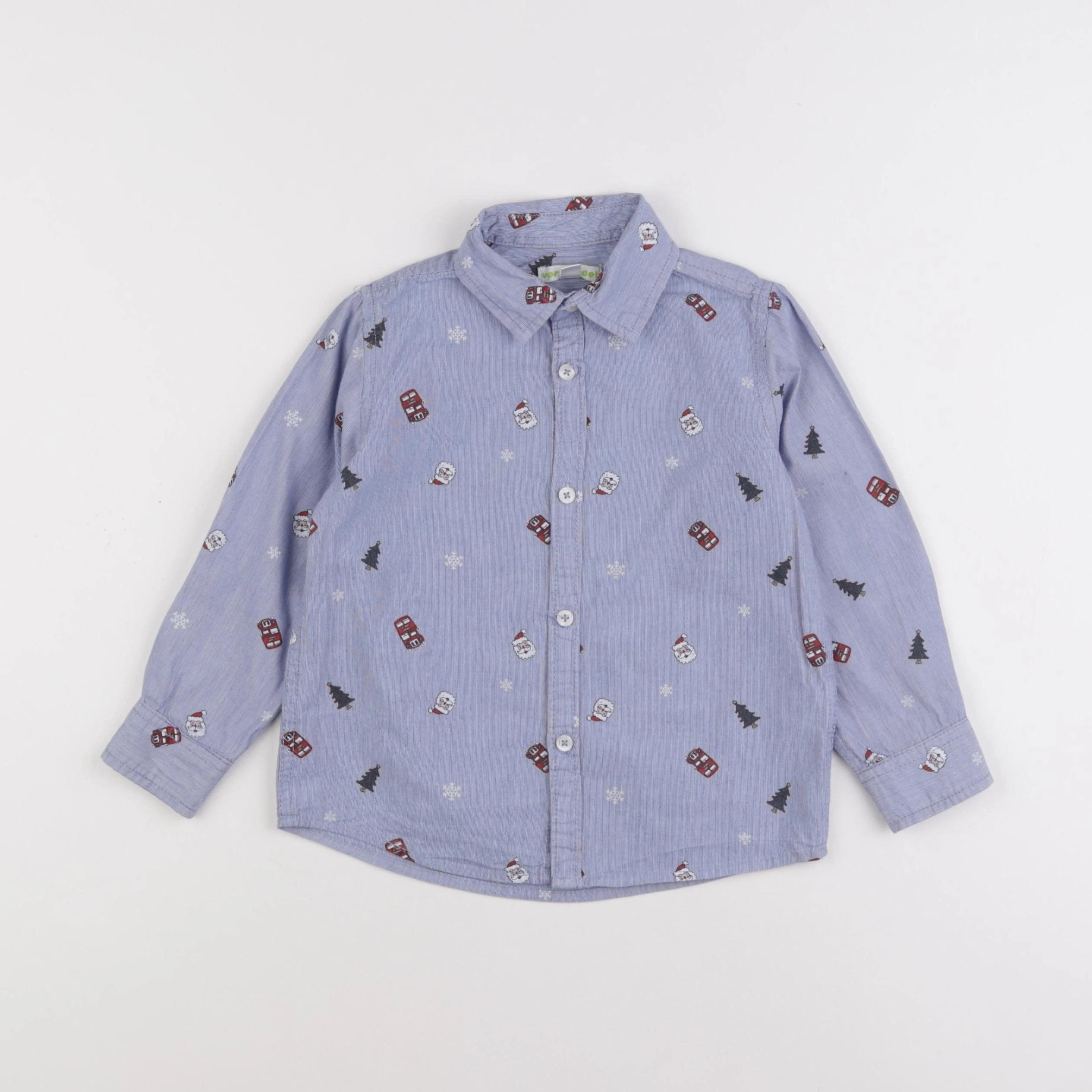 Vertbaudet - chemise bleu - 4 ans