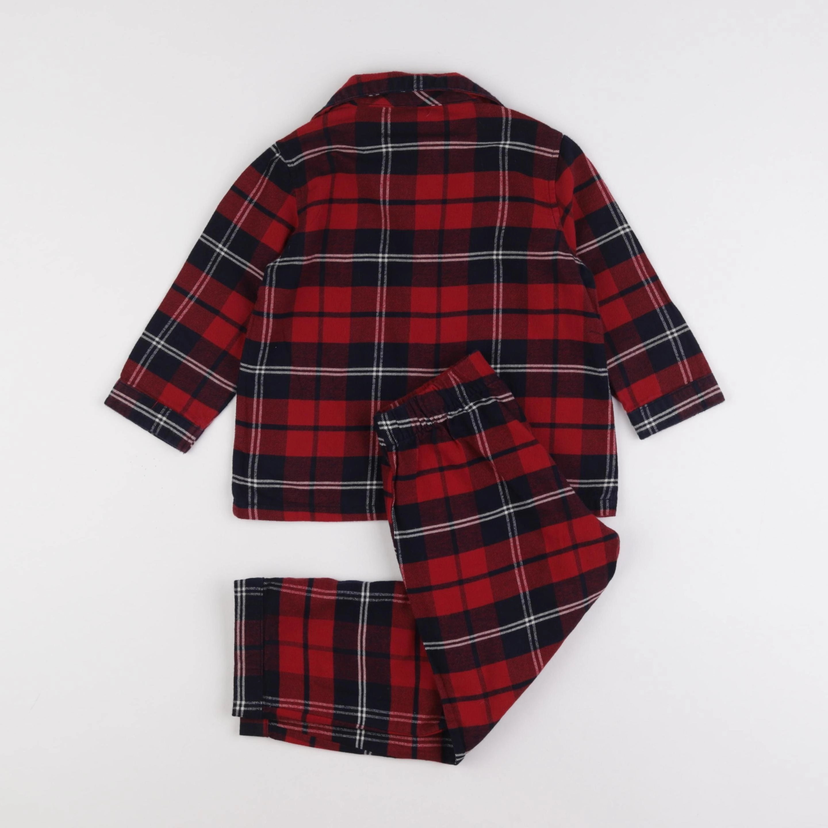 H&M - pyjama coton rouge - 2/4 ans