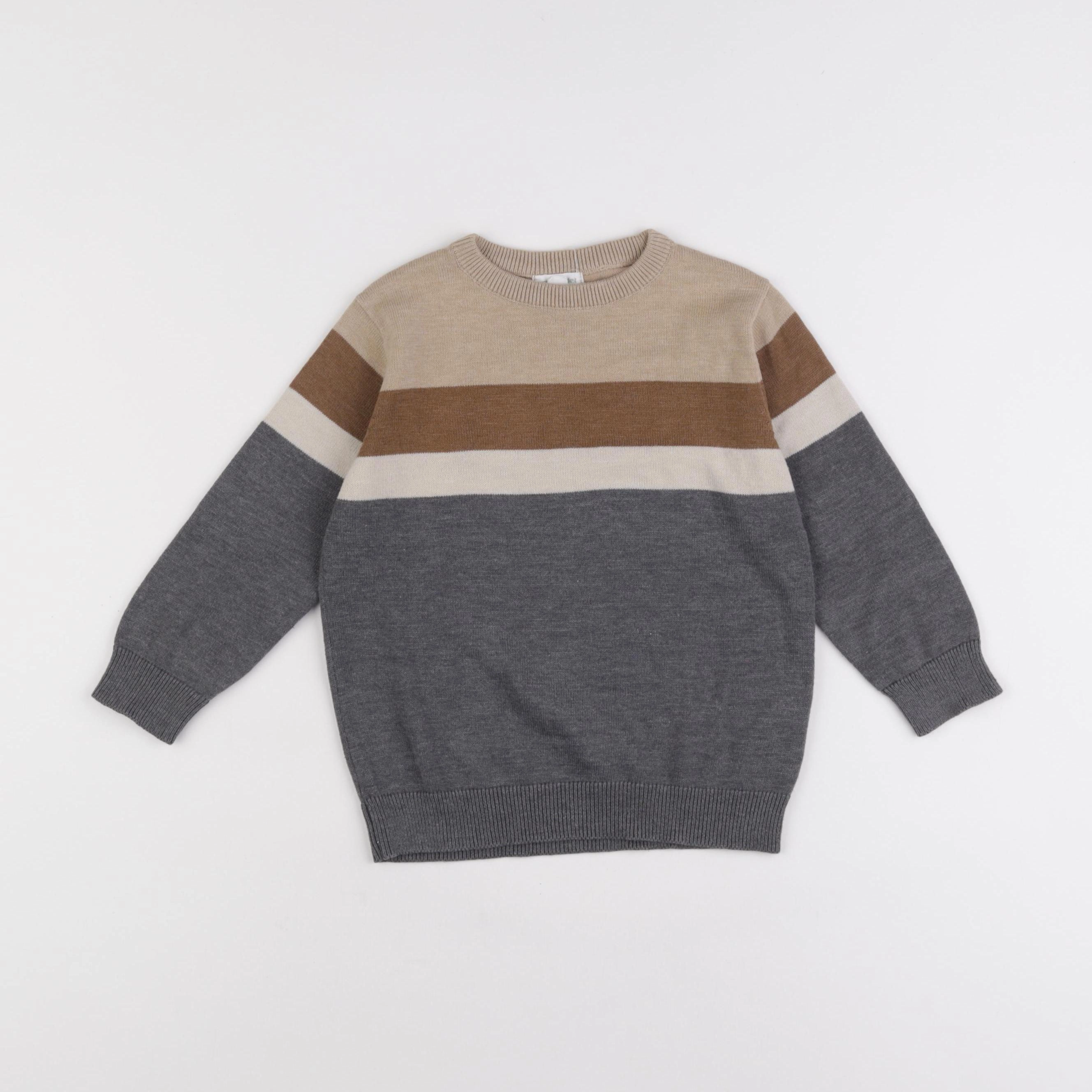 Vertbaudet - pull marron - 4 ans