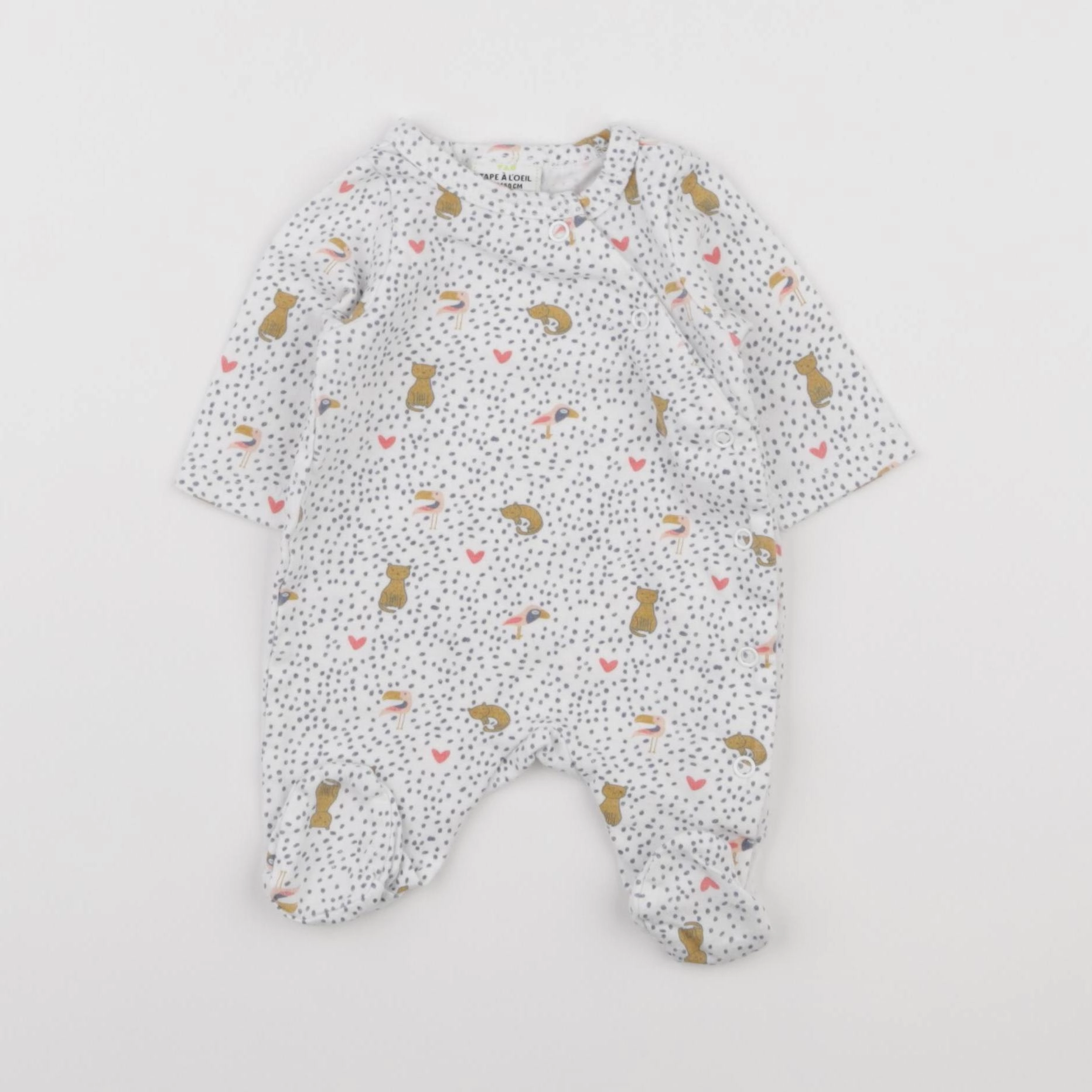 Tape à l'oeil - pyjama coton multicolore - 0 mois