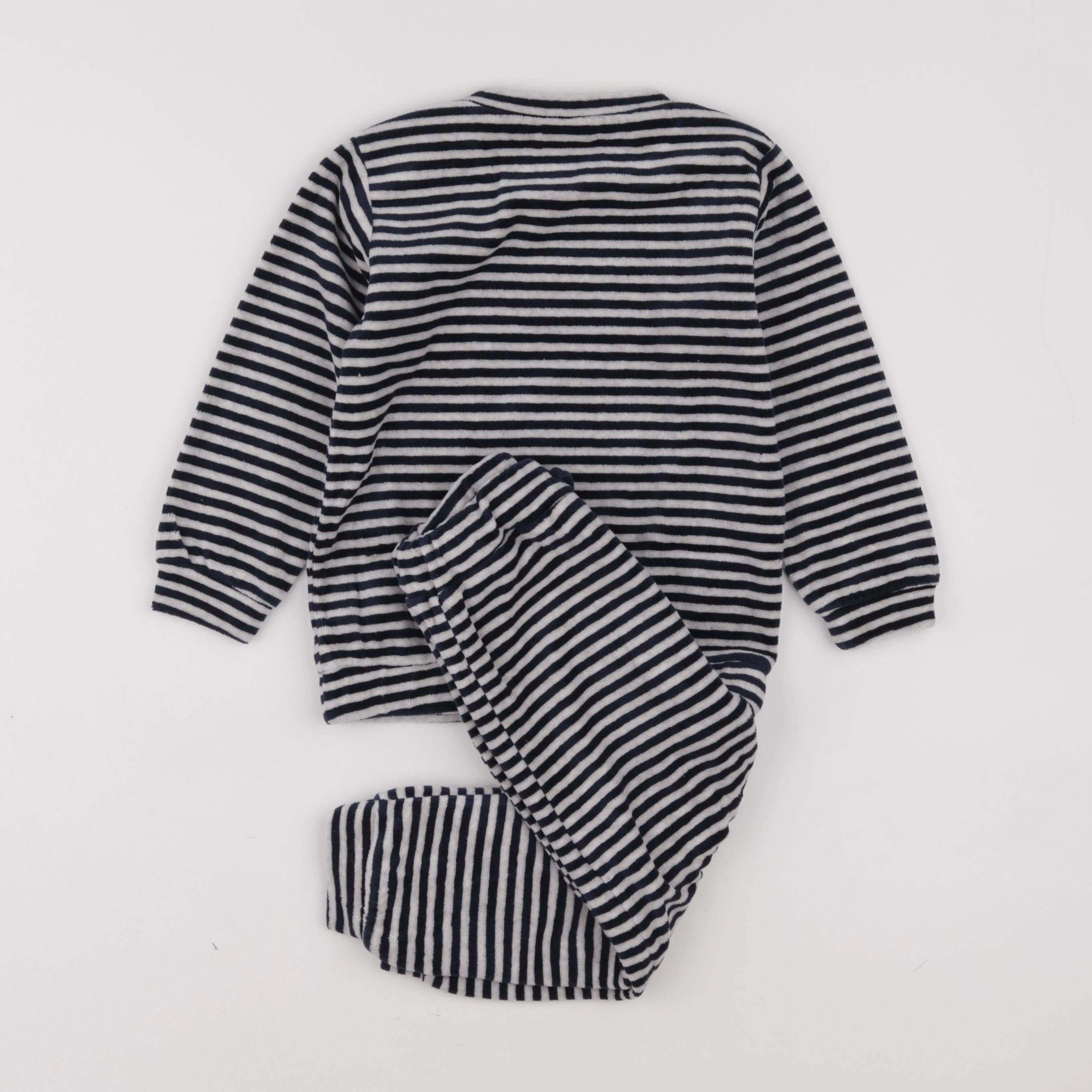 Hust & Claire - pyjama velours bleu - 2 ans