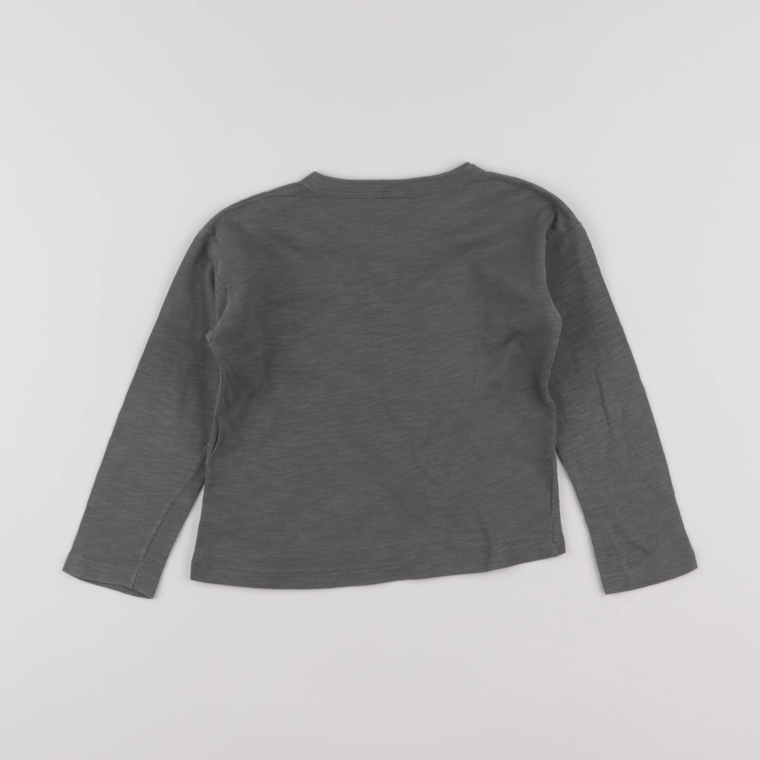 Petit Bateau - tee-shirt vert - 4 ans
