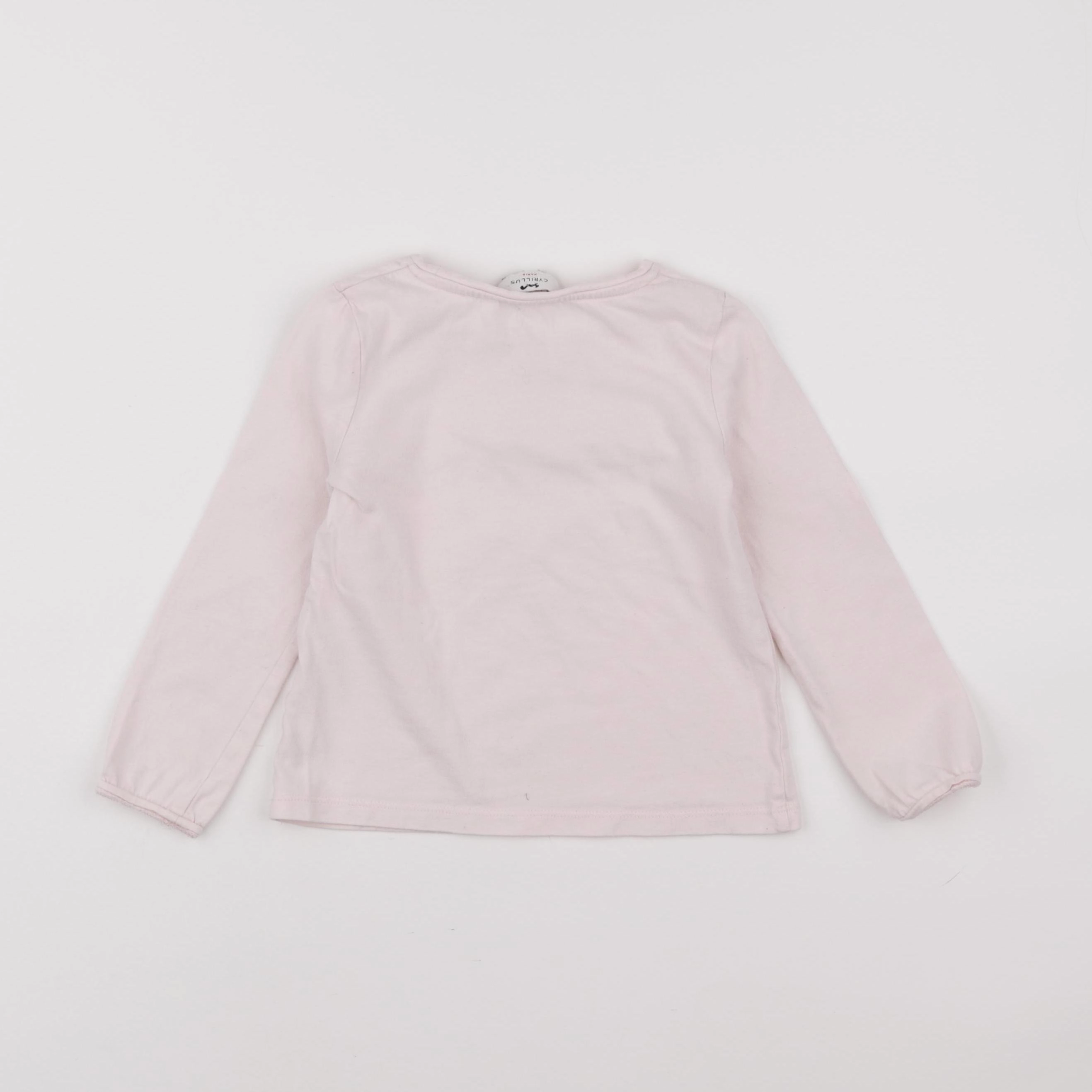Cyrillus - tee-shirt rose - 4 ans