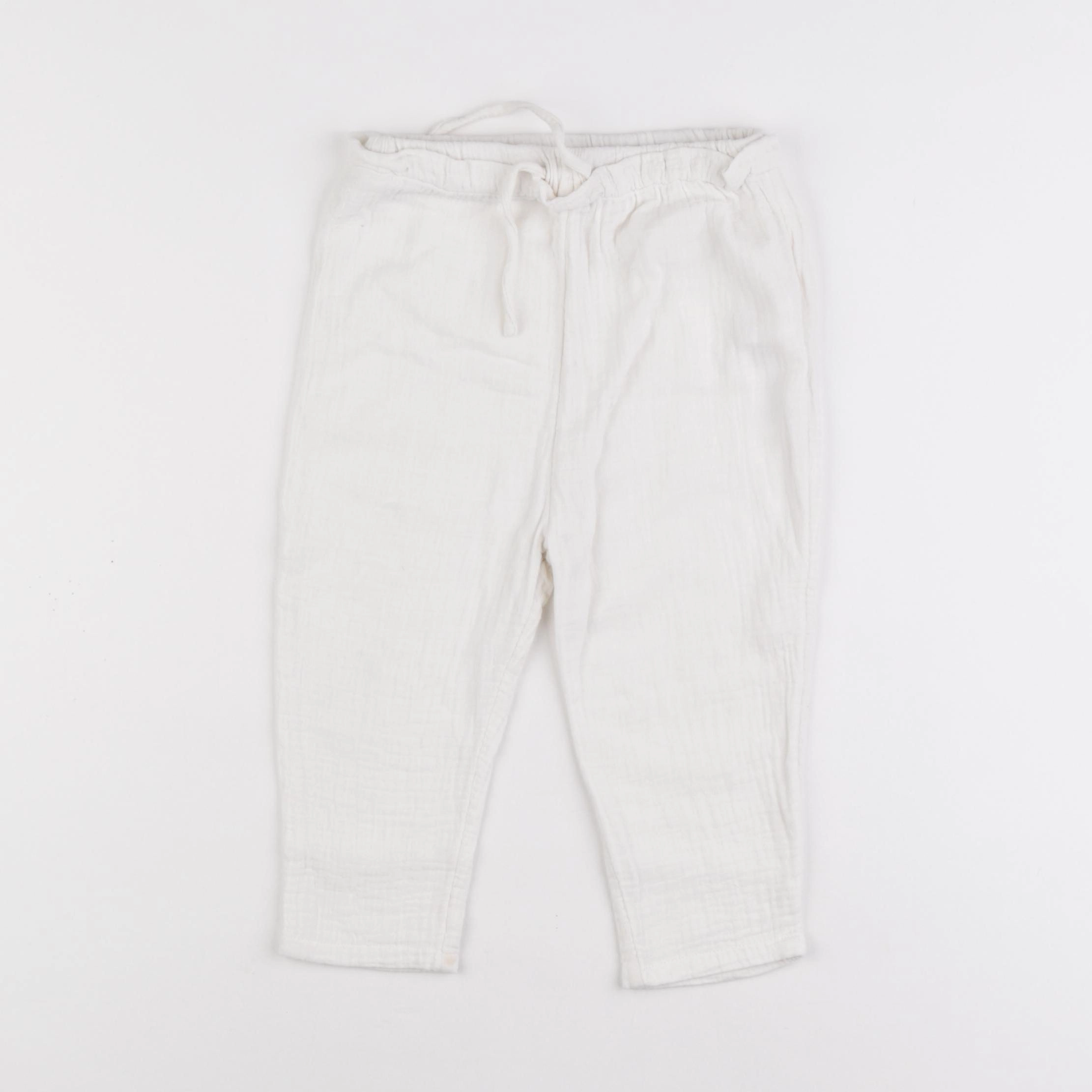 Vertbaudet - pantalon blanc - 24 mois