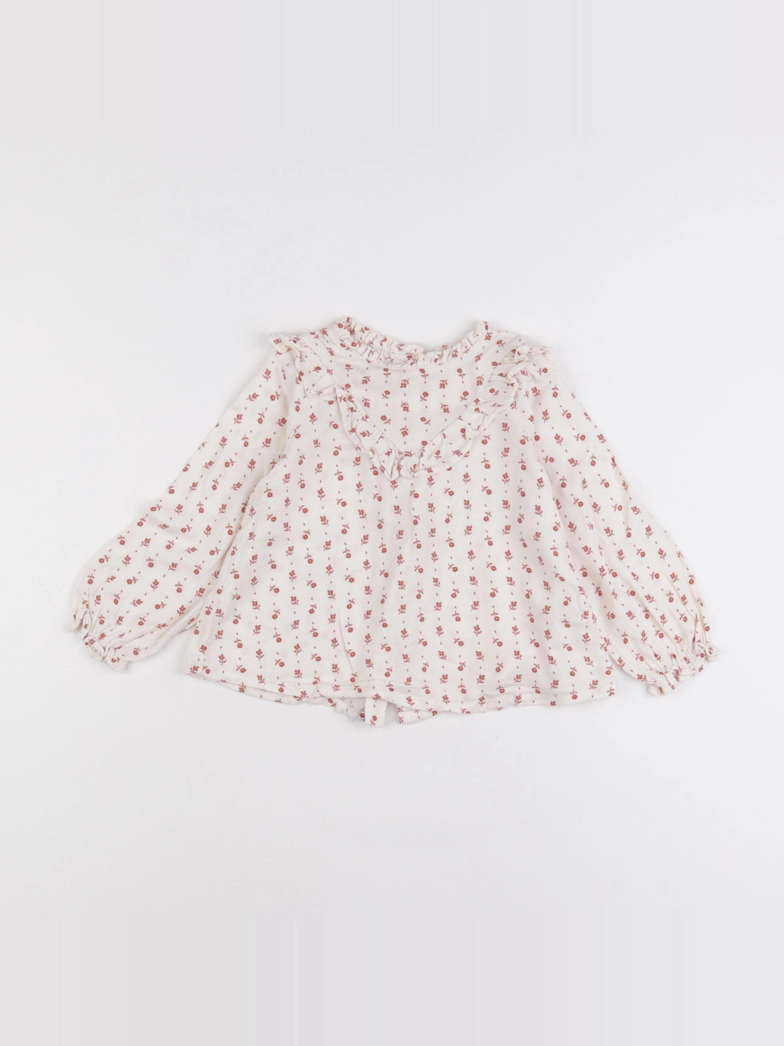 Vertbaudet - blouse beige - 24 mois