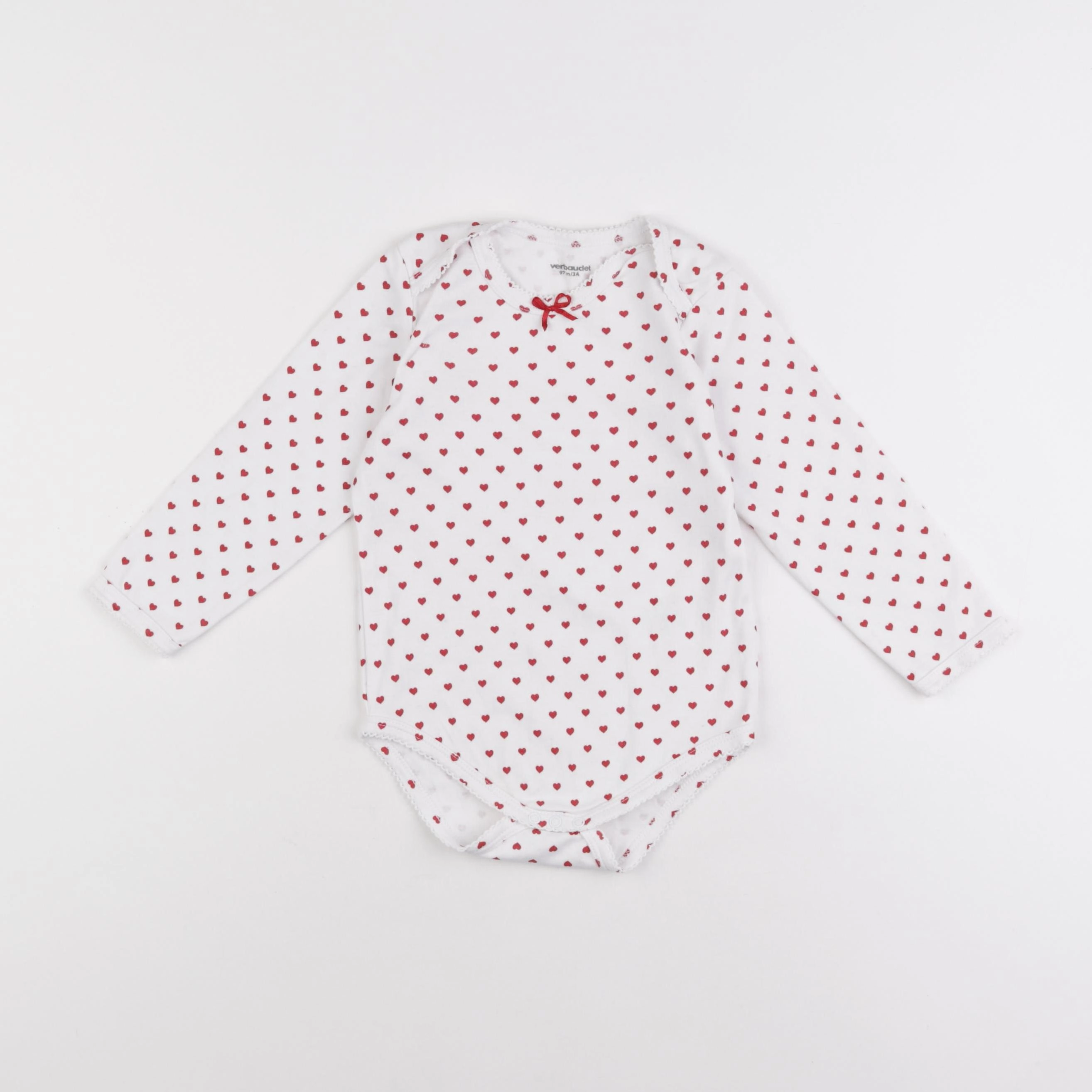 Vertbaudet - body rouge - 3 ans