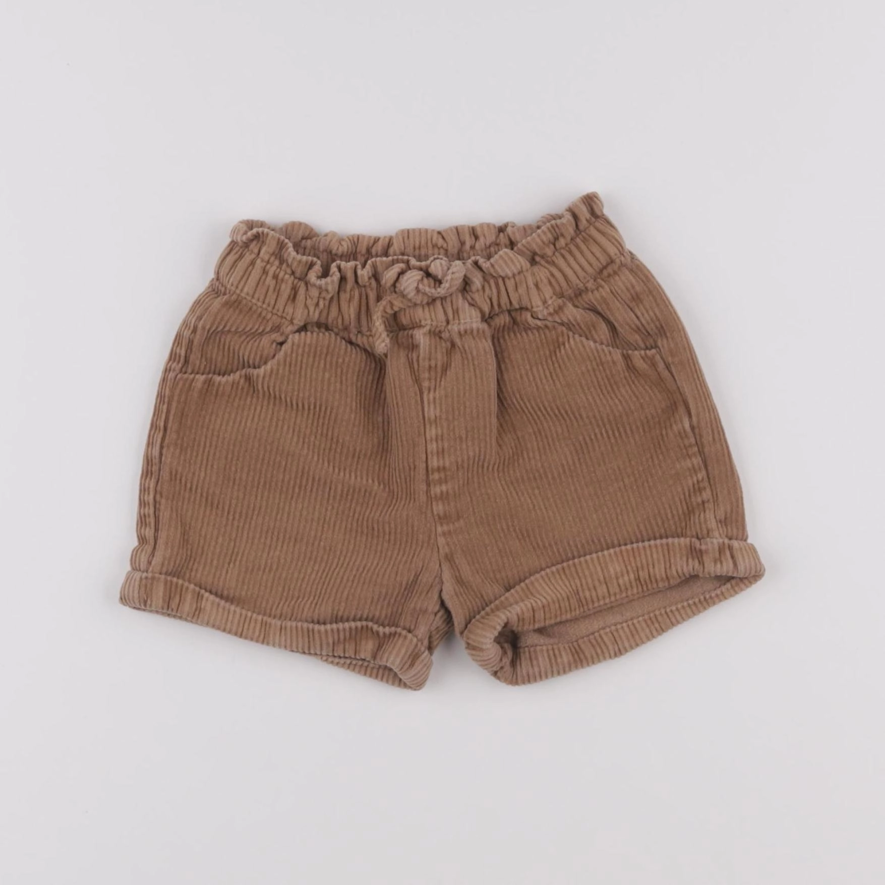 Vertbaudet - short marron - 18 mois