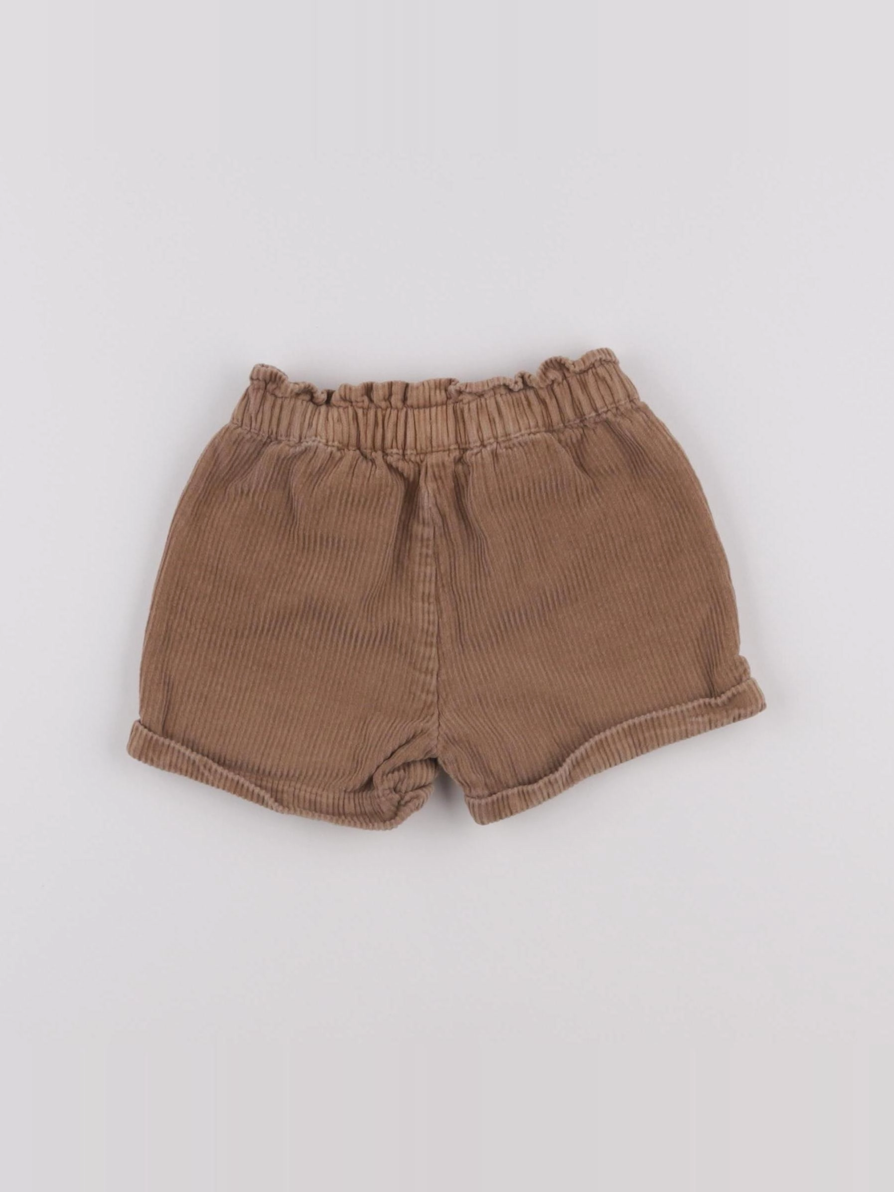 Vertbaudet - short marron - 18 mois