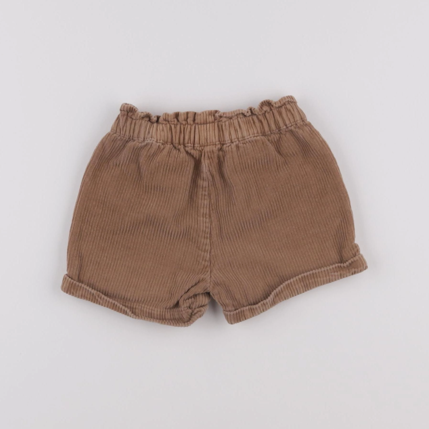 Vertbaudet - short marron - 18 mois