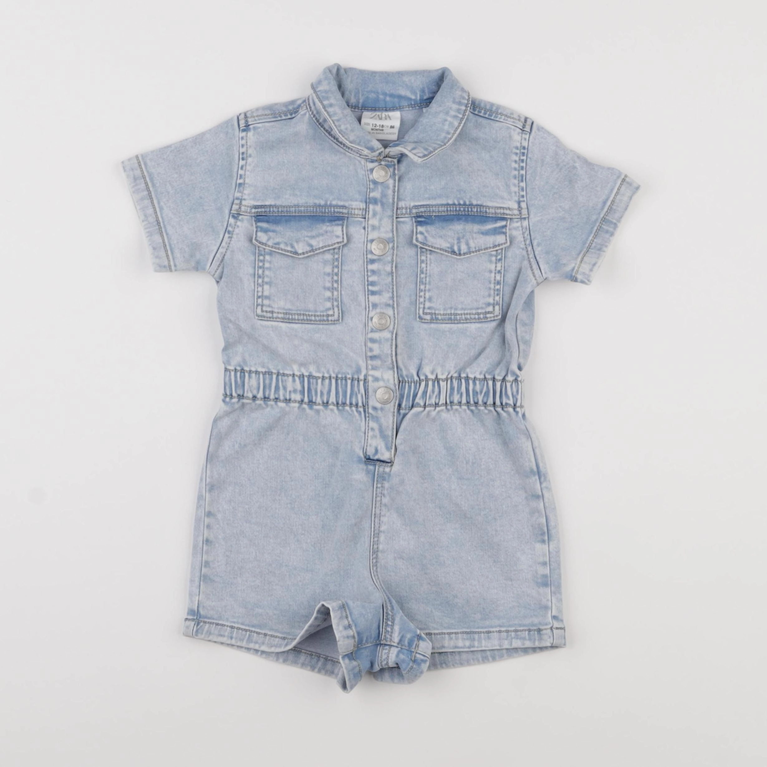 Zara - combinaison bleu - 12/18 mois