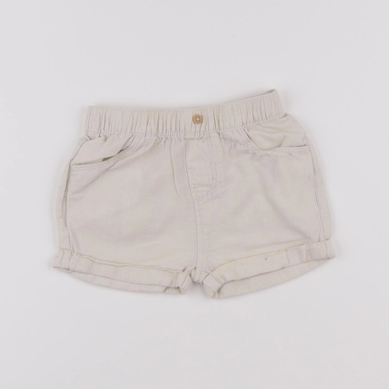 Vertbaudet - short beige - 12 mois