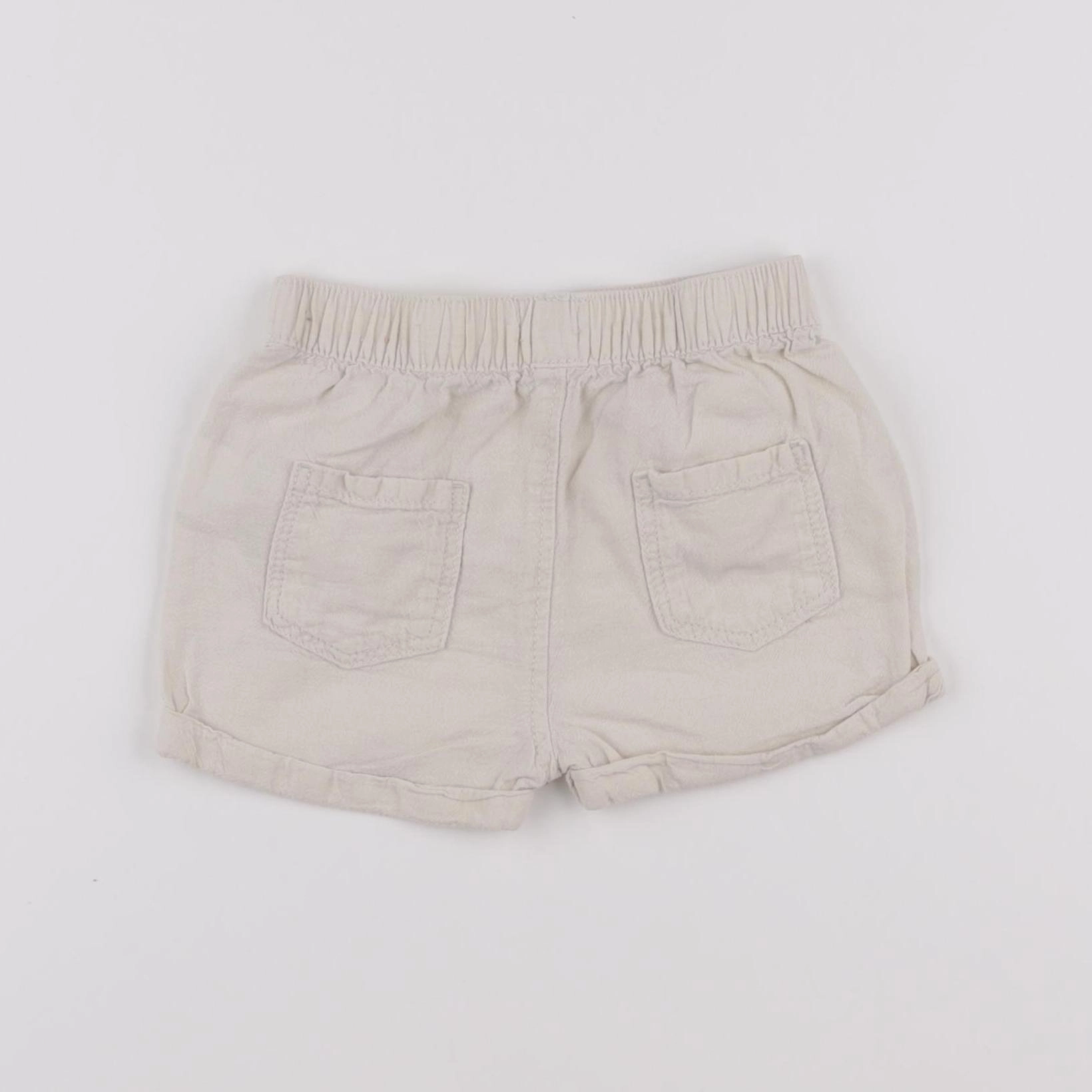 Vertbaudet - short beige - 12 mois
