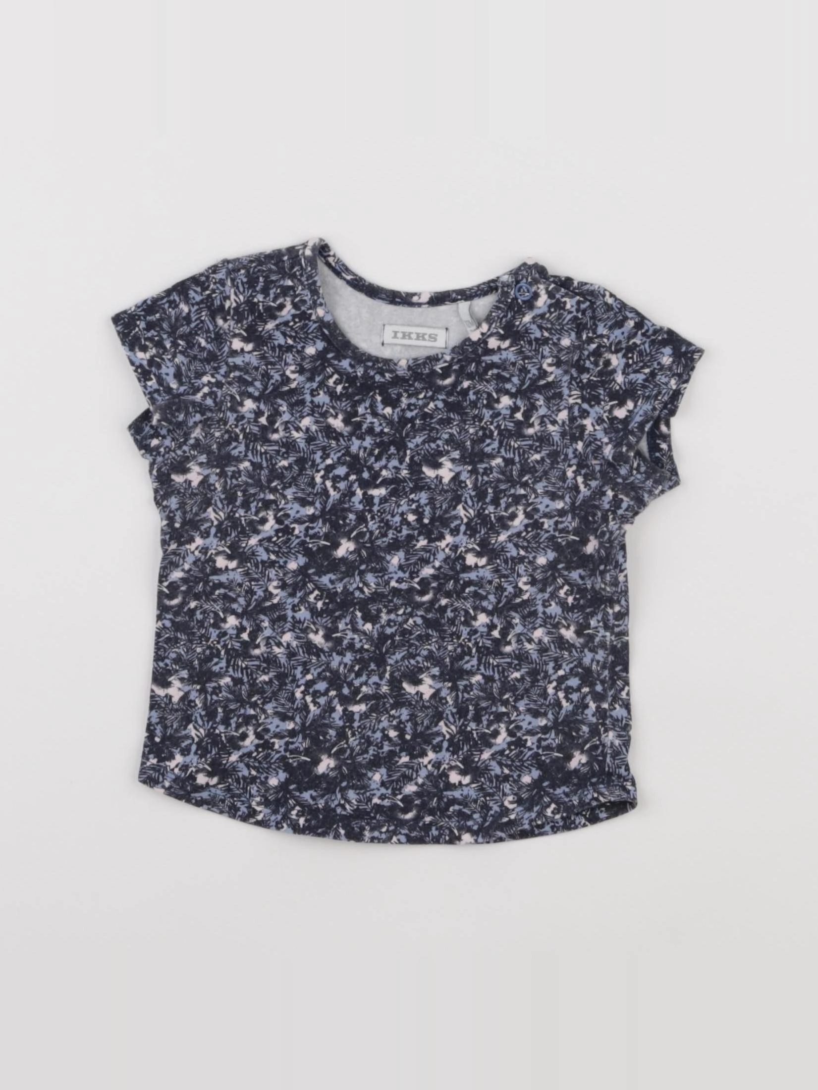 IKKS - tee-shirt bleu - 12 mois