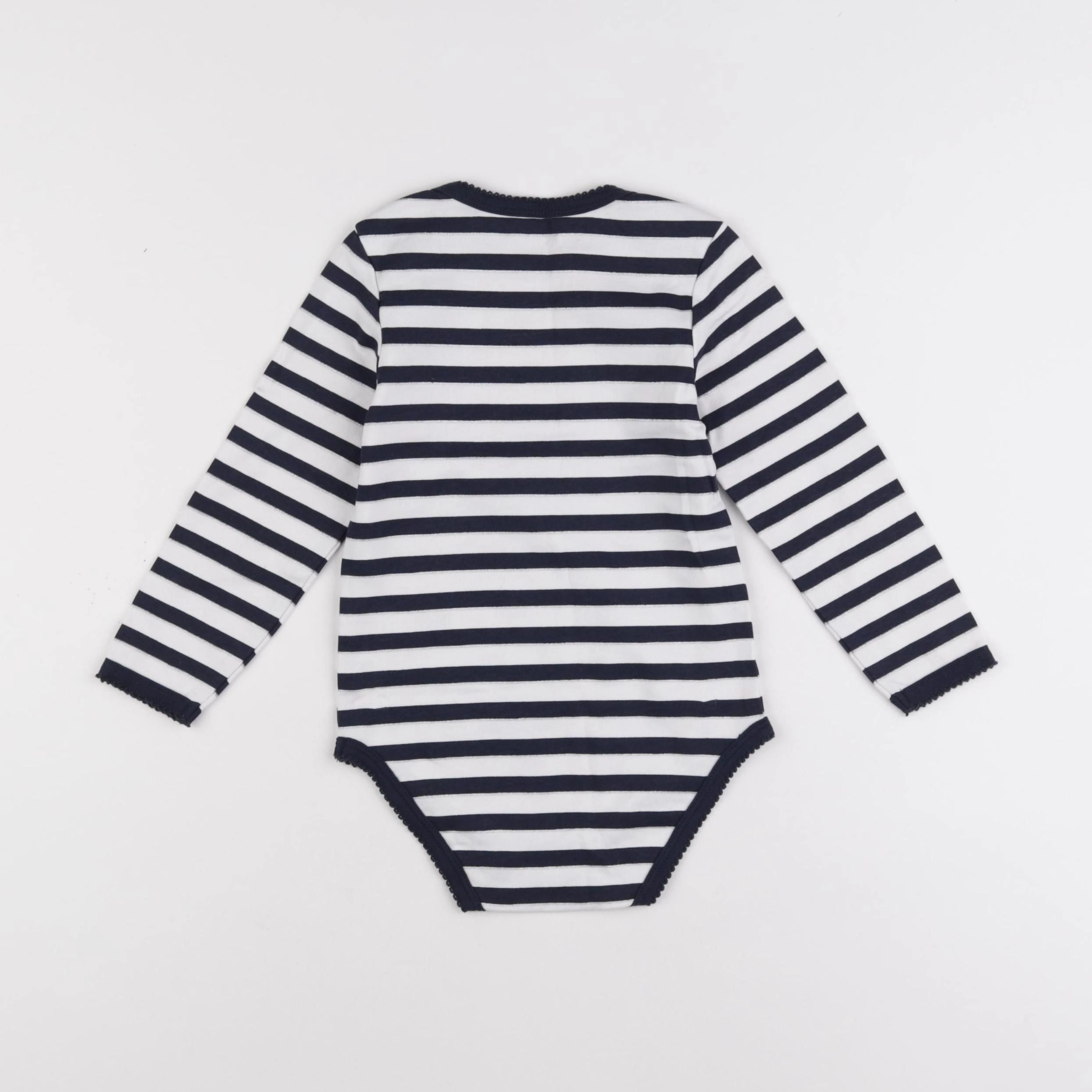 Vertbaudet - body blanc, bleu - 3 ans